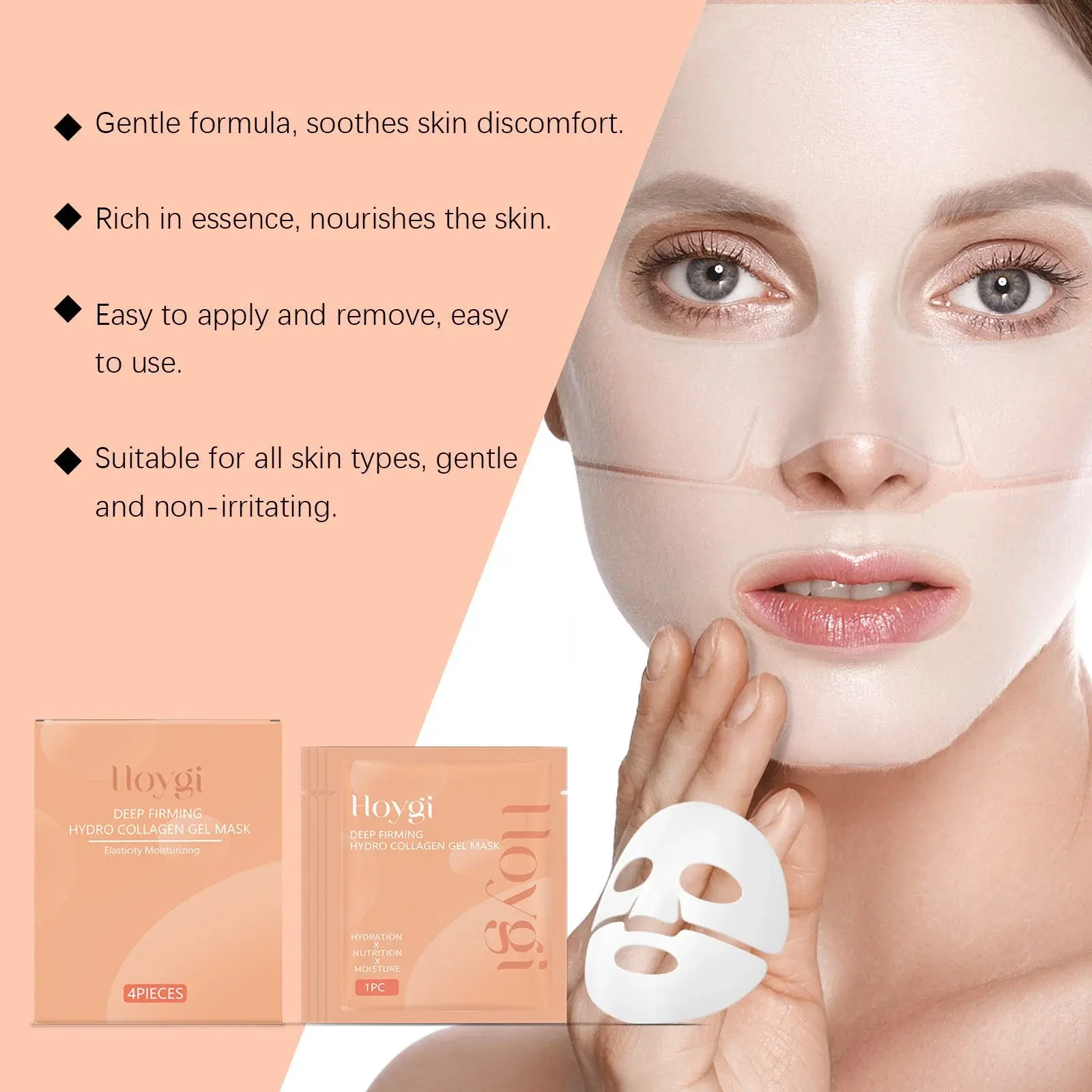 Hoygi Collagen Moisturizing Mask for Hydrating & Firming Skin 5 HO A05 1047 02 36523569