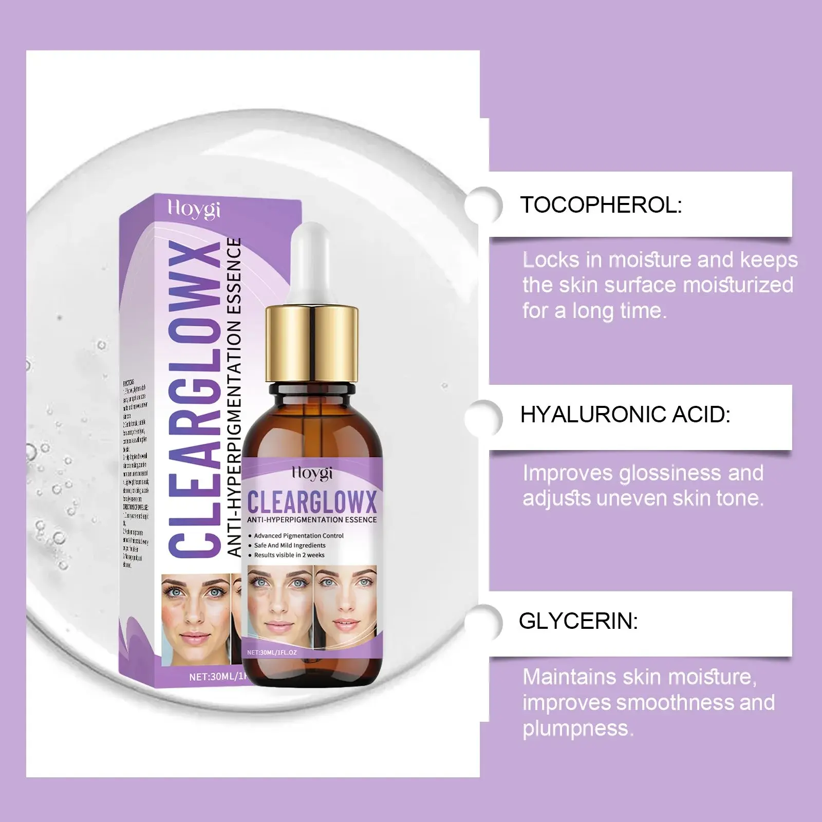 Facial Essence for Delicate Skin - Hydrating & Nourishing Care - Hoygi 5 HO A05 1053 01 11309394