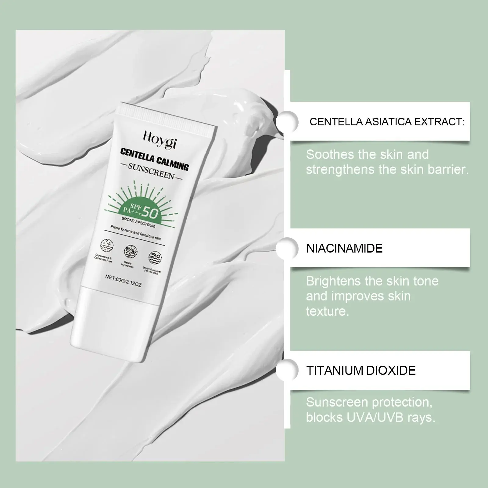 Centella Asiatica Protective Cream for Brightening and Hydration - Hoygi 5 HO A05 1056 01 34763912