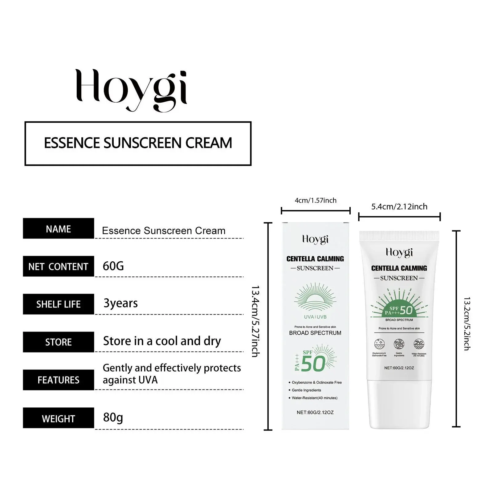 Centella Asiatica Protective Cream for Brightening and Hydration - Hoygi 1 HO A05 1056 01 98276489