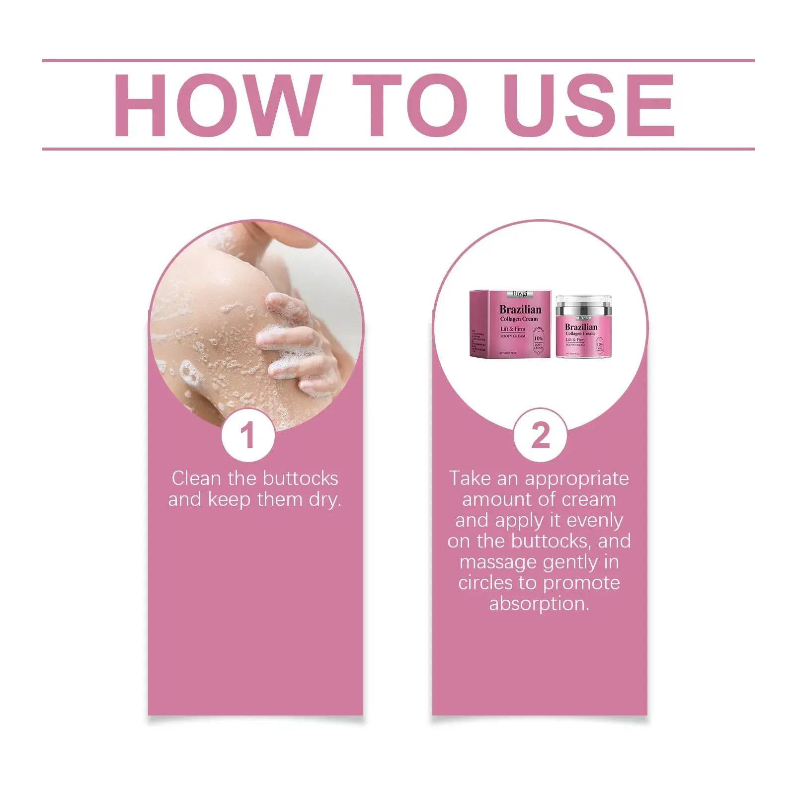 Collagen Butt Cream - Hydrating & Firming Moisturizer 4 HO A06 0032 01 1723648739010