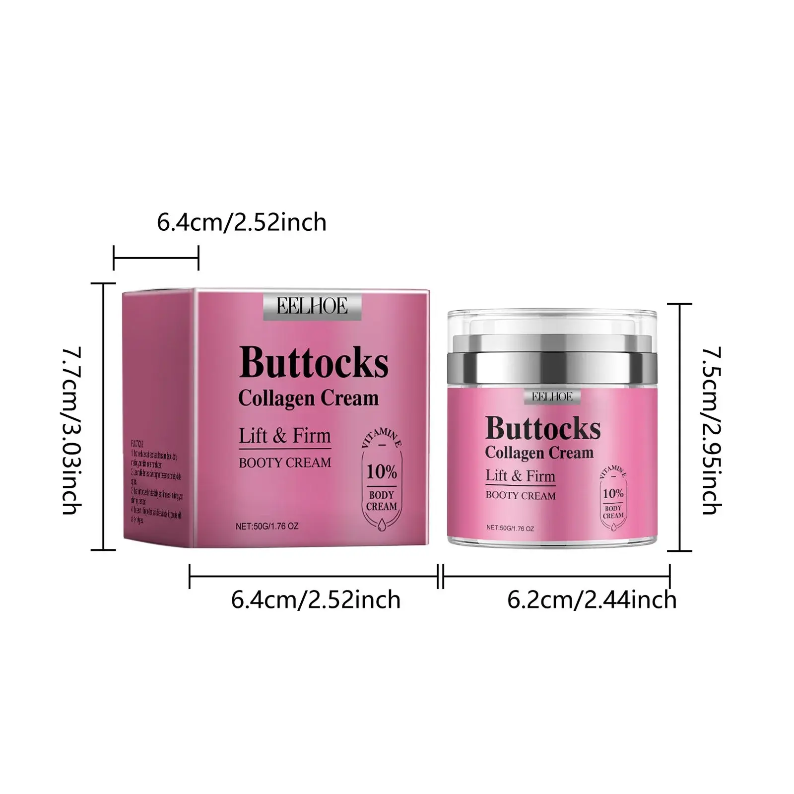 Collagen Butt Cream - Hydrating & Firming Moisturizer 1 HO A06 0032 01 31015038