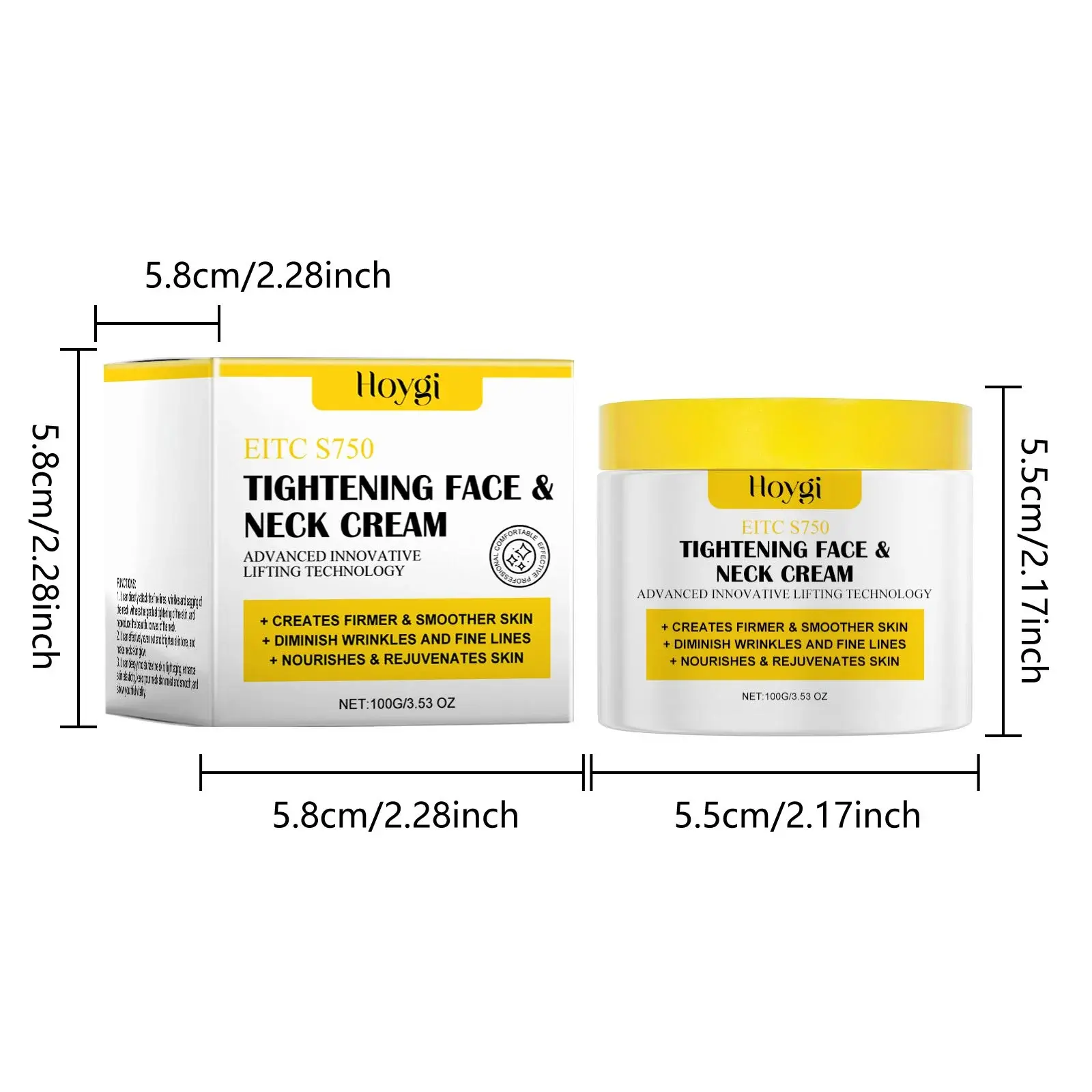 Neck and Face Cream - Dual Effect Skin Brightening Moisturizer 1 HO A06 0036 01 1725413153021