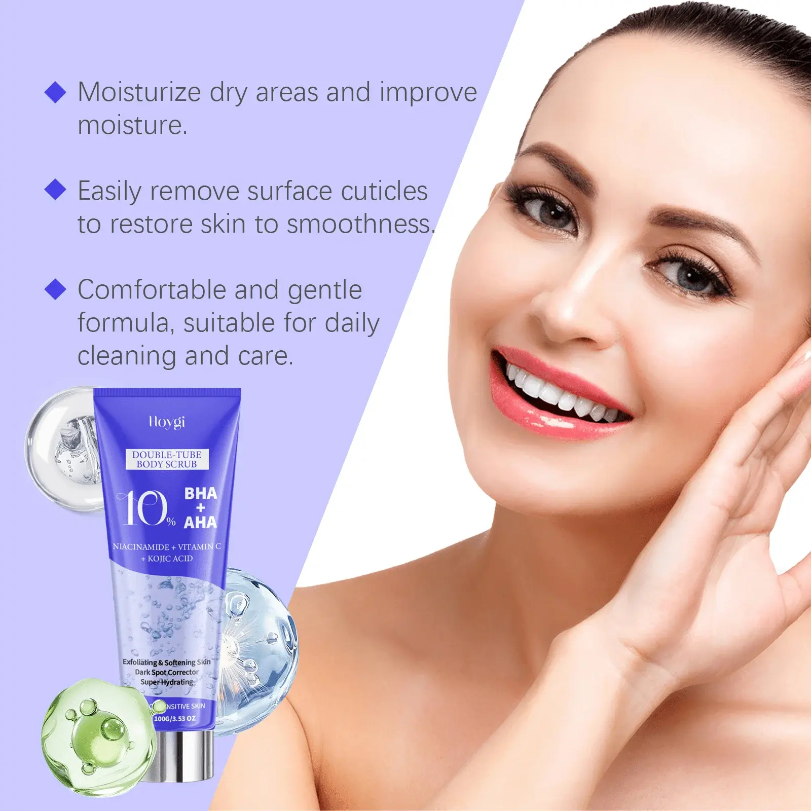 Brightening Body Scrub with Glycolic & Kojic Acid 6 HO A06 0061 01 1730962879012