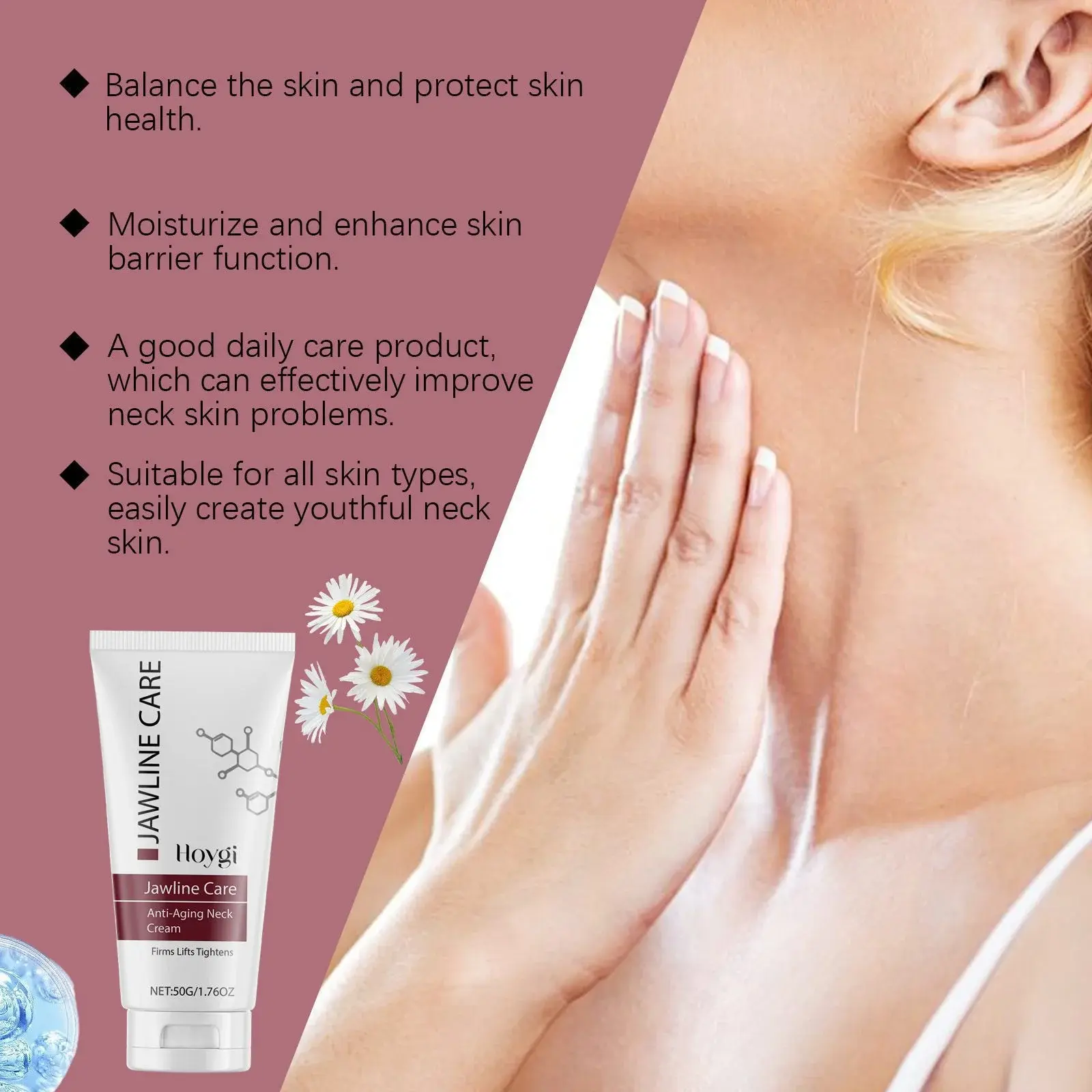 Firming Neck Cream - Hydrating & Smoothing Formula for Fine Lines 5 HO A06 0068 01 1731981685012