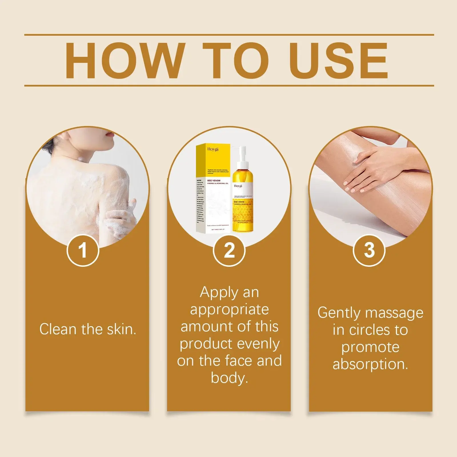 Bee Venom Firming Body Care Oil - Collagen & Niacinamide Formula 4 HO A06 0073 01 1732350694020