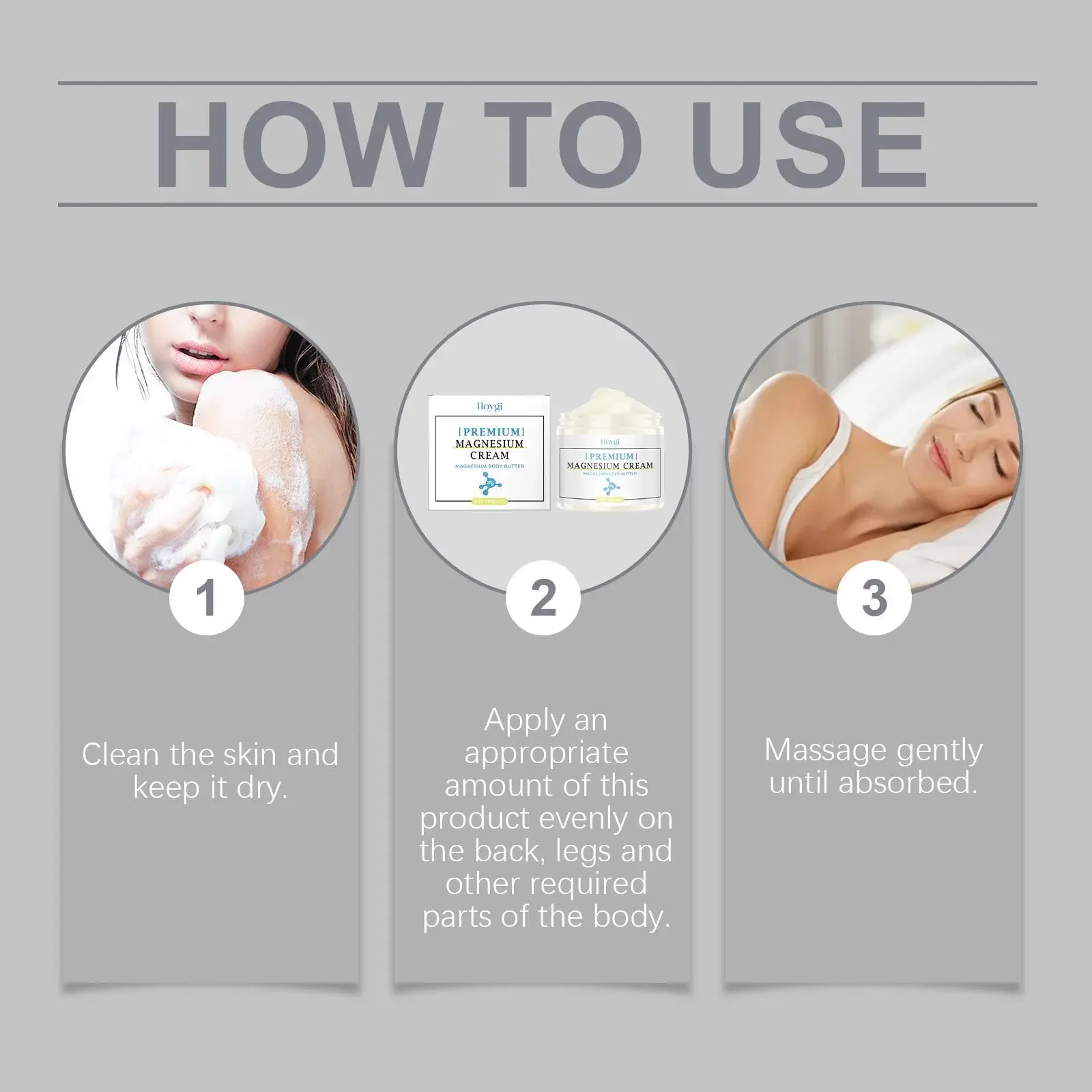 Magnesium Cream for Sleep - Hydrating Body & Massage Care 4 HO A06 0089 01 1734917476020