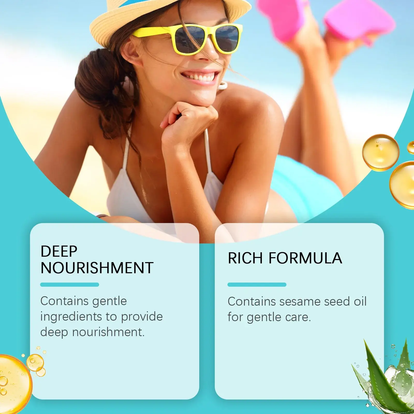 Dark Skin Body Lotion with Sesame Oil & Aloe Vera 7 HO A06 0093 01 88550185