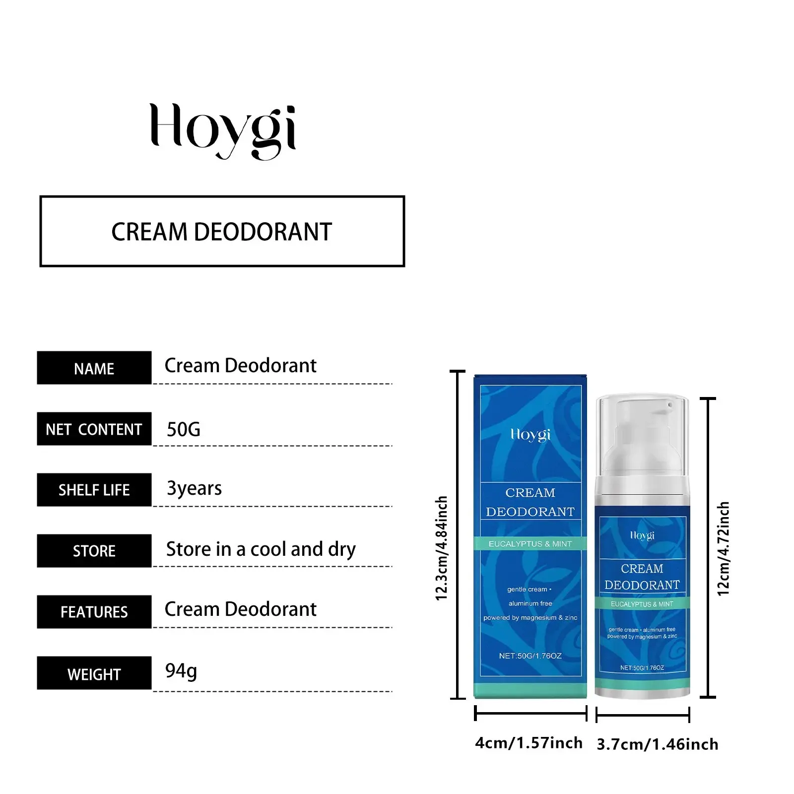 Mild Anti-Perspiration Underarm Cream - Long-Lasting Freshness 1 HO A06 0097 01 35118804