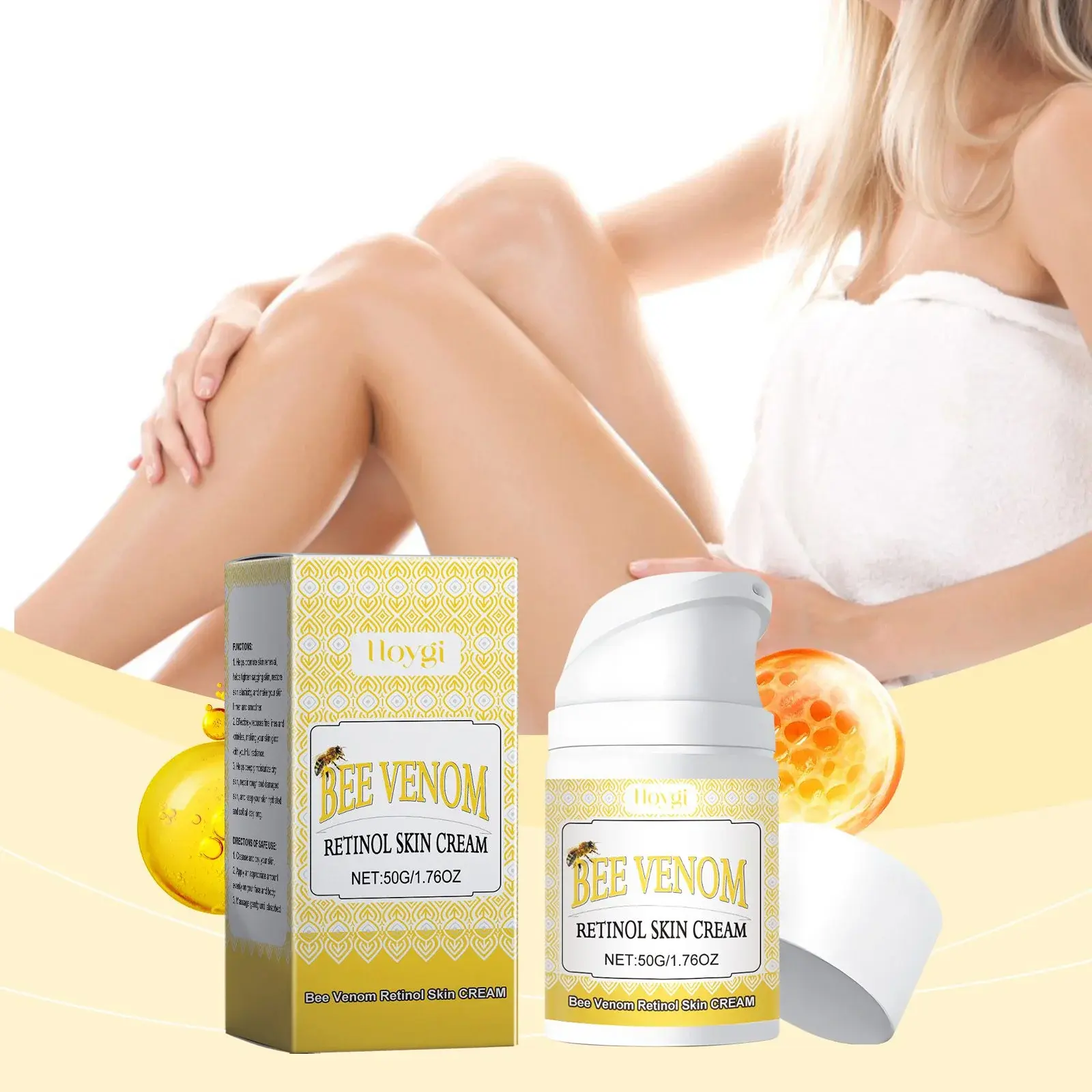 Bee Venom Retinol Cream Firming & Hydrating Facial Moisturizer Hoygi 2 HO A06 0098 01 31375896
