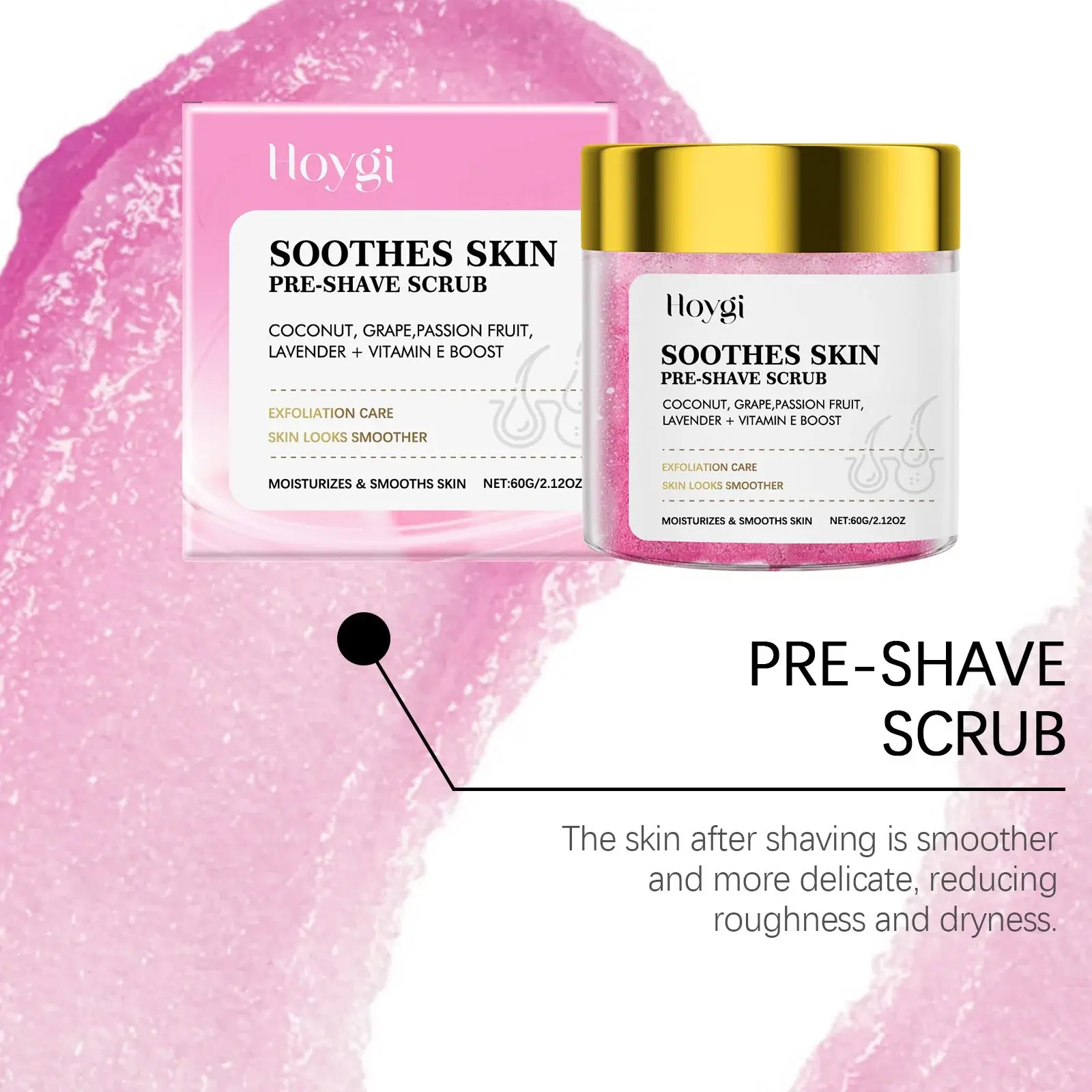 Pre-Shave Scrub for Smooth Skin and Gentle Exfoliation - Hoygi 5 HO A06 0099 03 38521595