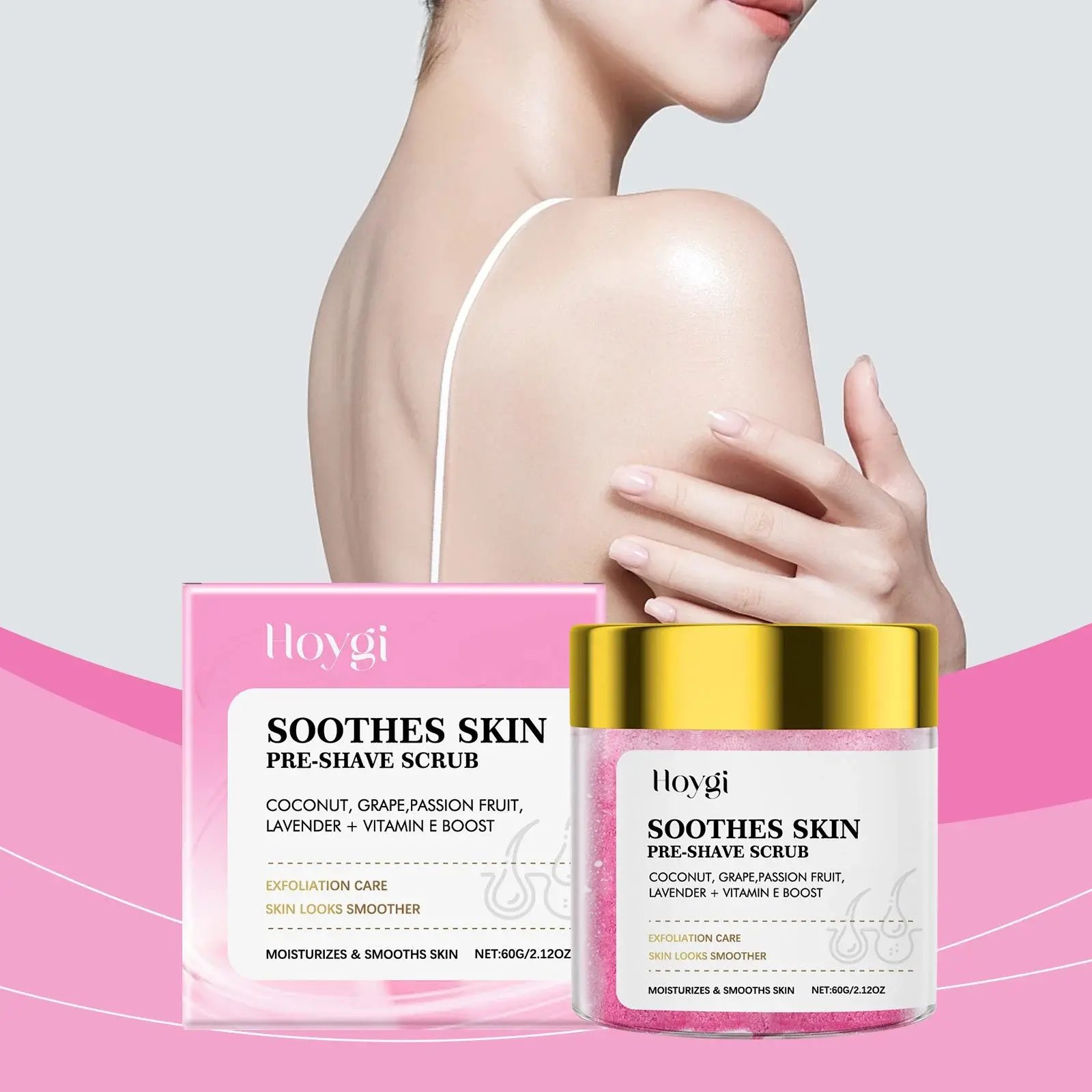 Pre-Shave Scrub for Smooth Skin and Gentle Exfoliation - Hoygi 8 HO A06 0099 03 45063789
