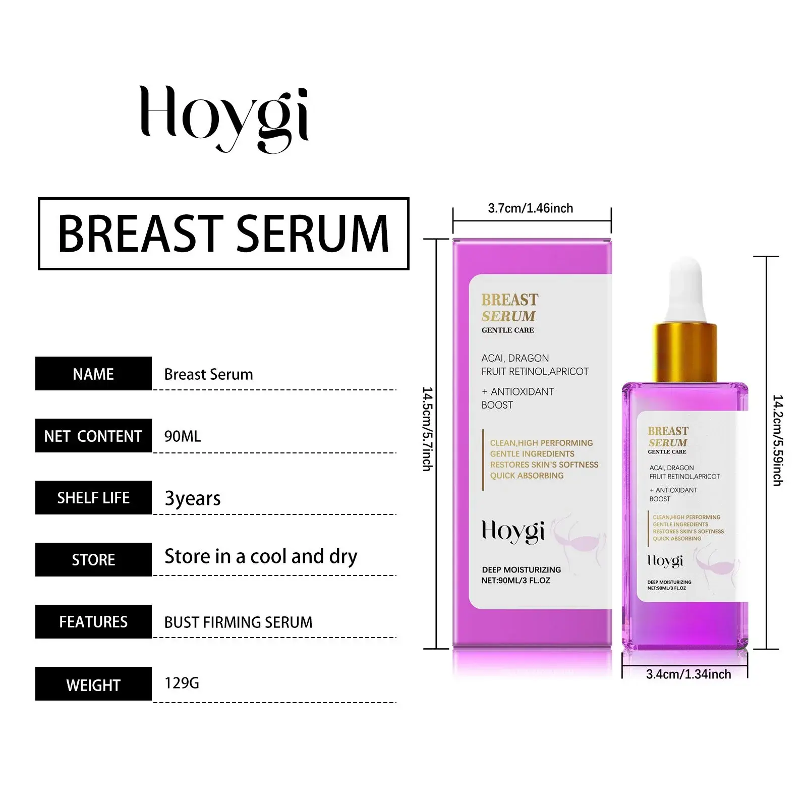 Breast Firming Serum for Enhanced Elasticity & Moisture - Hoygi 1 HO A06 0102 02 36087157