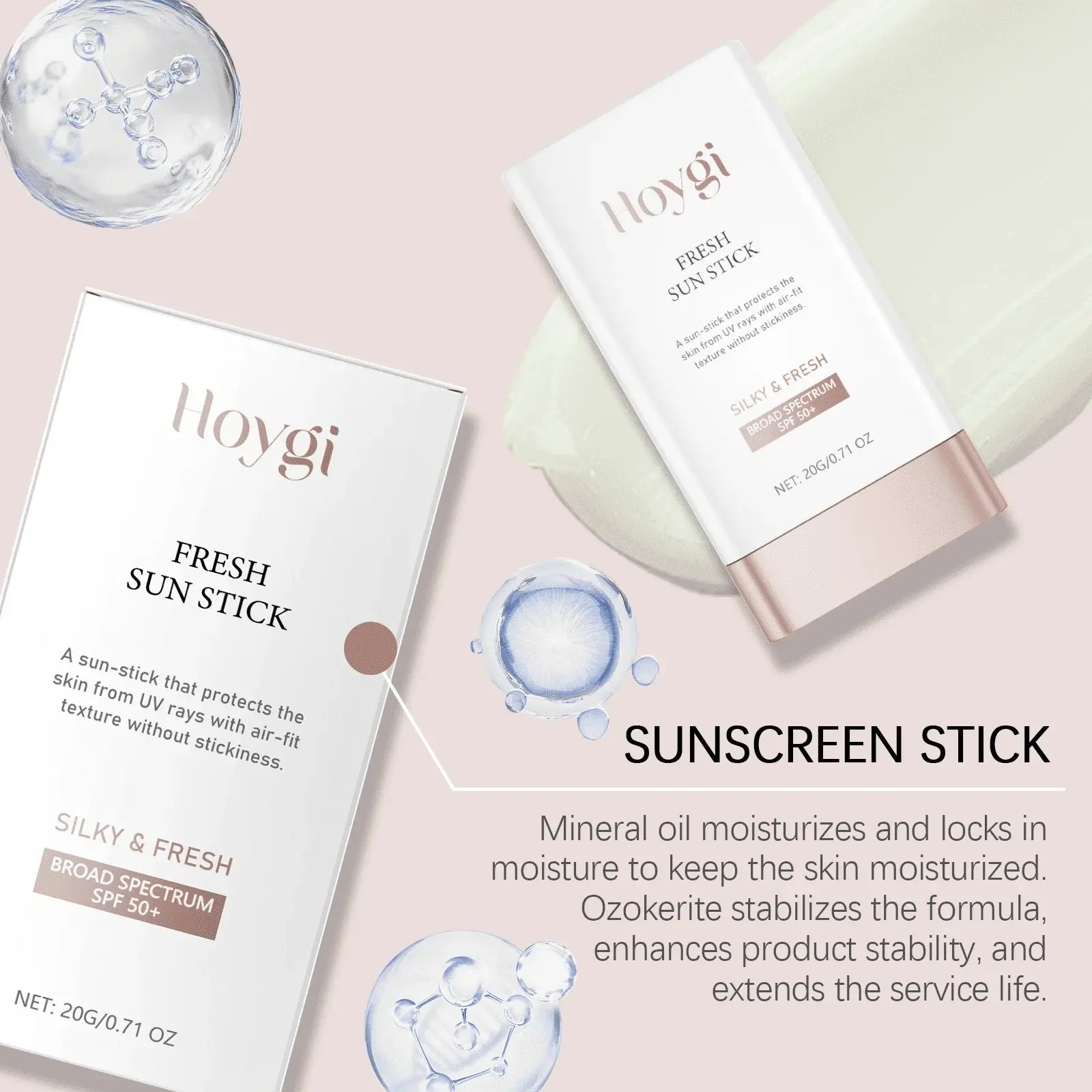 SPF50+ Physical Sunscreen Stick for Sensitive Skin by Hoygi 9 HO A06 0114 01 44320233