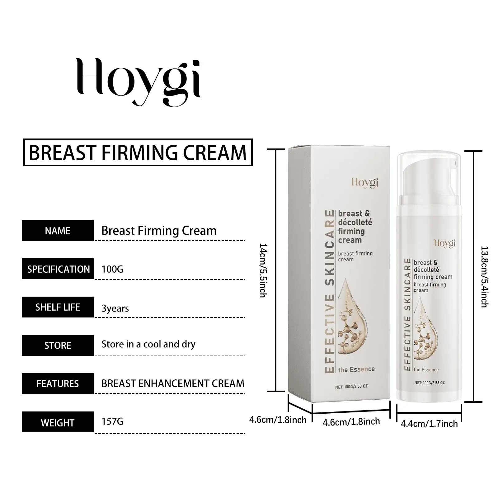 Breast Care Cream for Firming & Smoothing Chest Skin - Hoygi 1 HO A06 0125 01 37527310