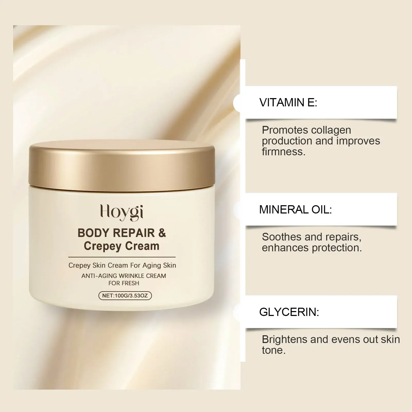 Hydrating Body Cream for Smooth & Elastic Delicate Skin - Hoygi 5 HO A06 0128 01 83125425