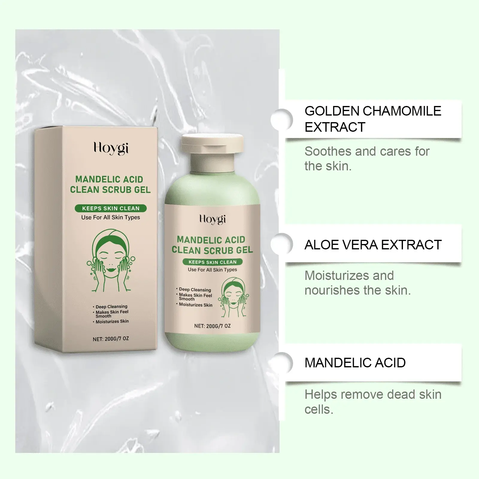 Body Exfoliating Gel for Deep Cleansing Mud Scrub - Hoygi 6 HO A06 0129 01 70871691