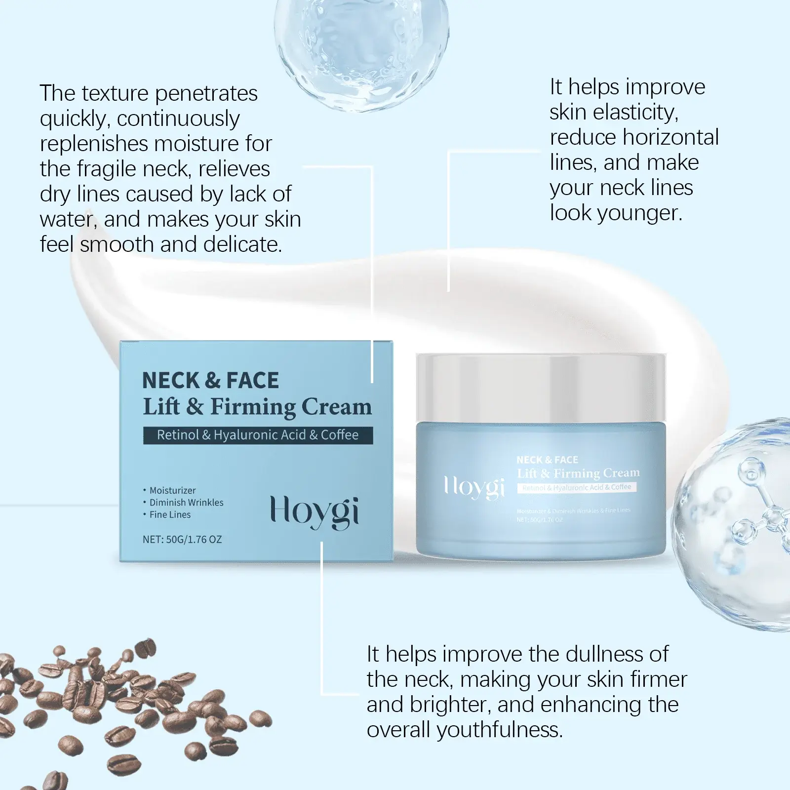Retinol Neck Cream for Daily Moisturizing & Hydrating - Hoygi 6 HO A06 0132 01 22575256