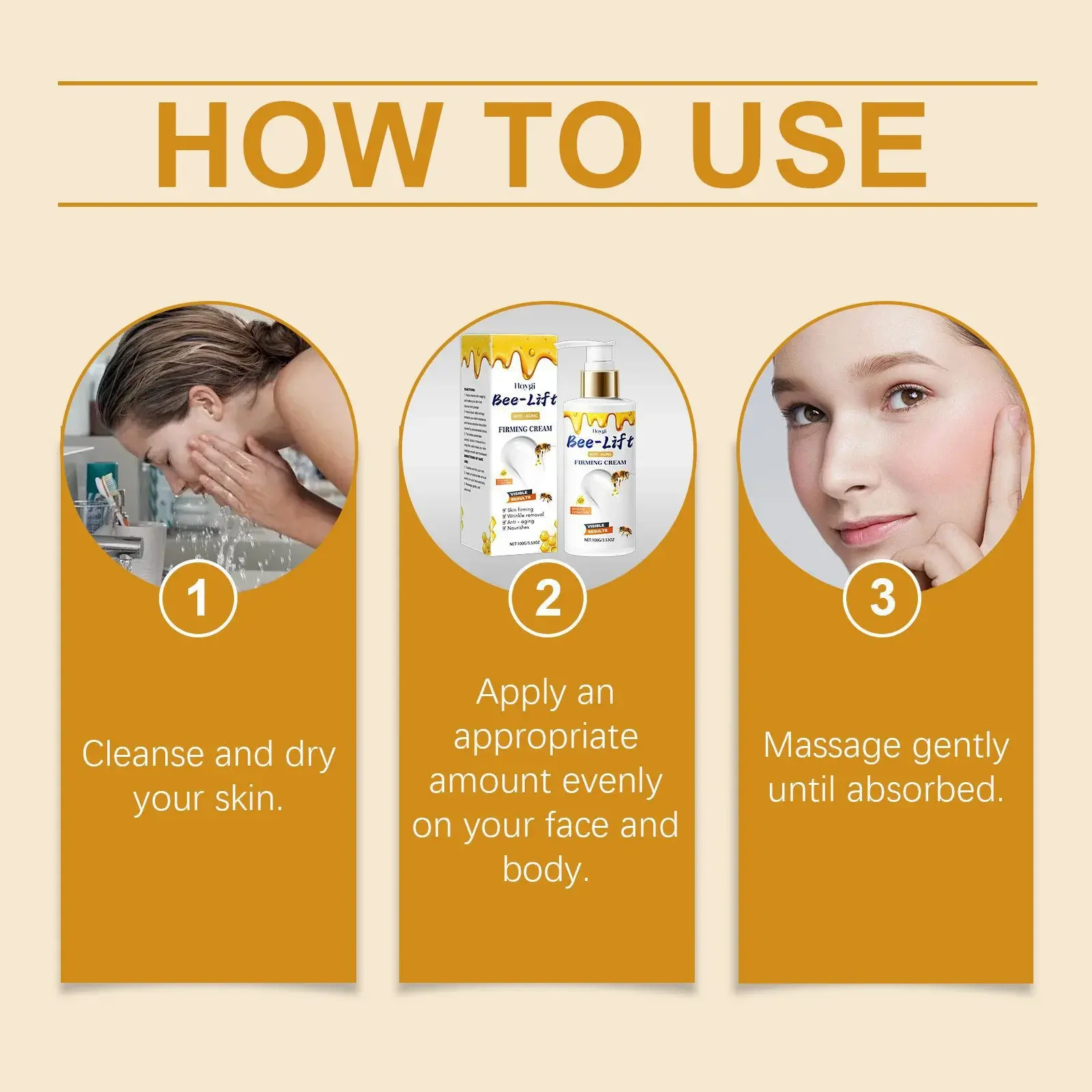Bee Venom Firming Cream for Hydrating Facial Care - Hoygi 4 HO A06 0133 01 71829795