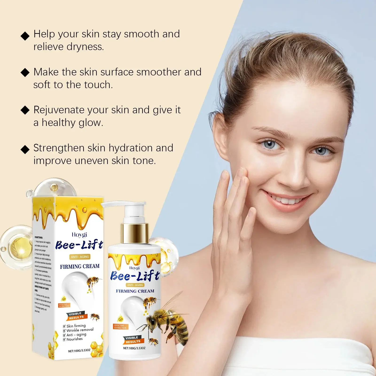 Bee Venom Firming Cream for Hydrating Facial Care - Hoygi 7 HO A06 0133 01 89006203