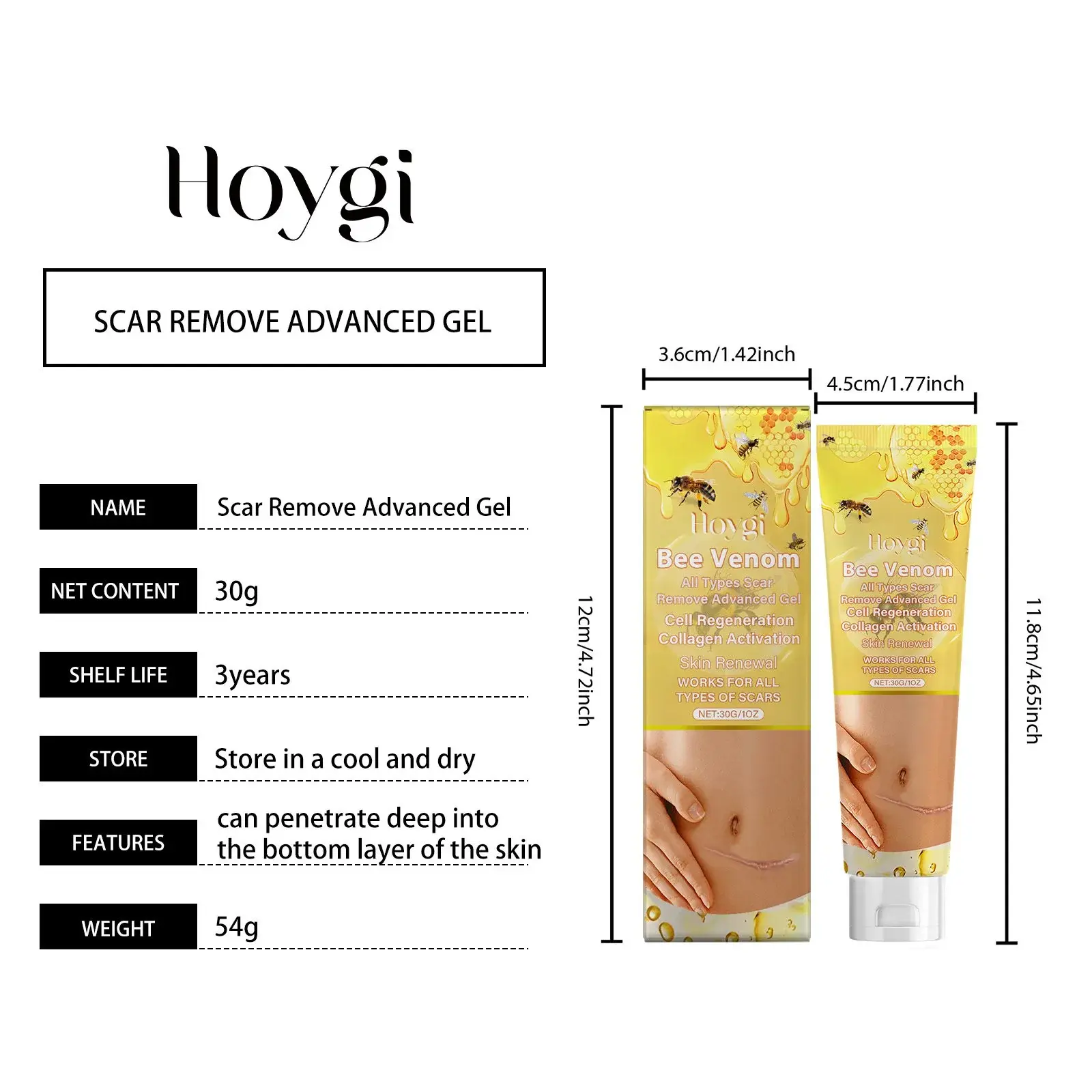 Bee Venom Body Care Gel for Skin Moisturizing & Repair 1 HO B06 0002 01 1724040141020