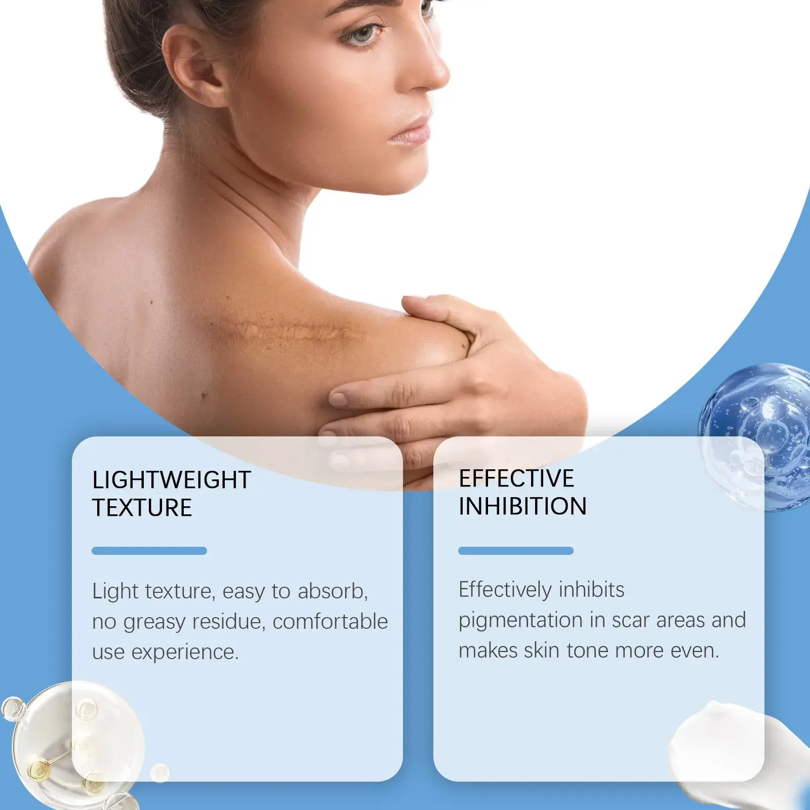 Skin Repair Cream for Scars - Daily Body Moisturizer with Aloe & Collagen 6 HO B06 0004 01 1724151690018