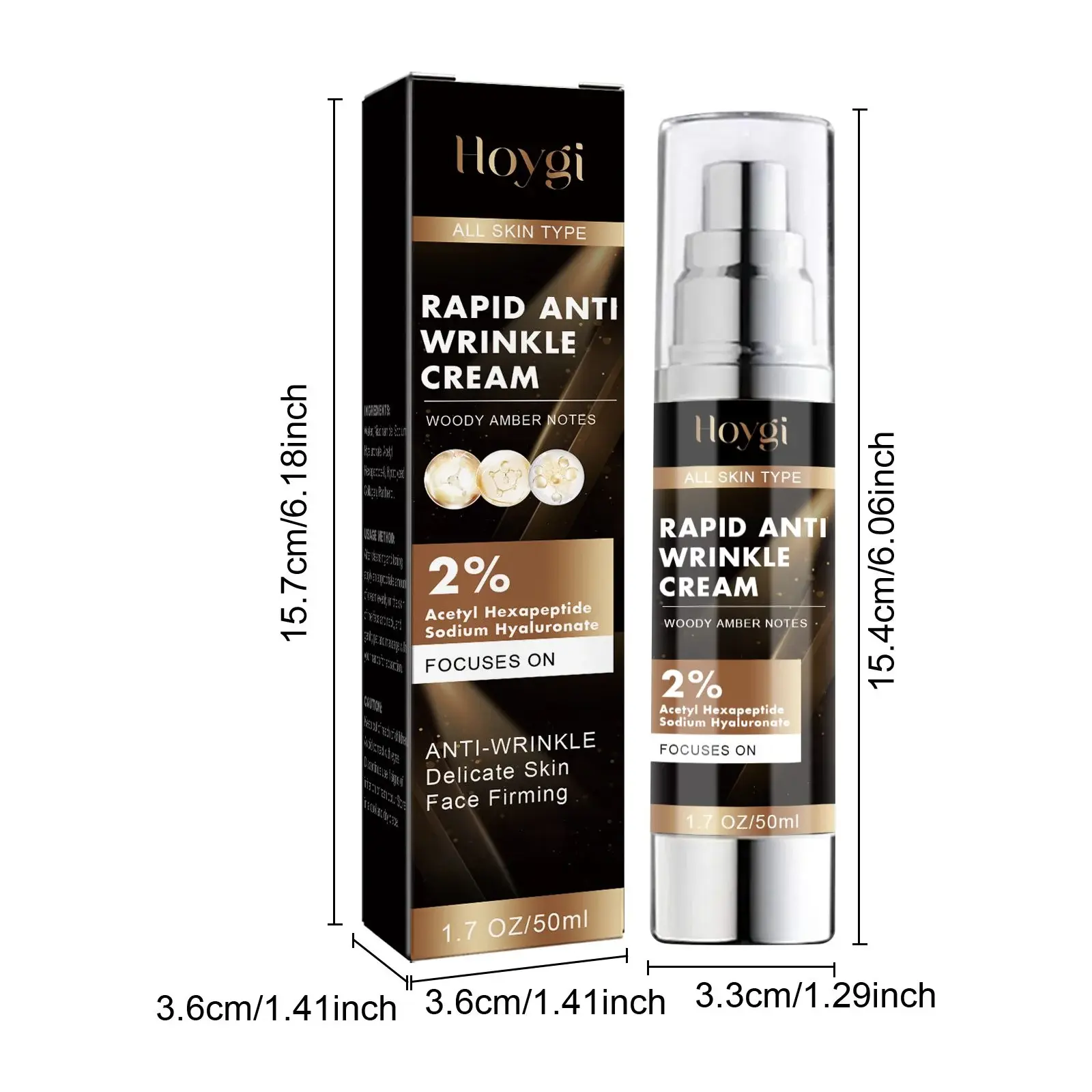 Anti-Aging Cream for Fine Lines & Wrinkles - Hoygi 1 HOA02 A010 50 BK1 002