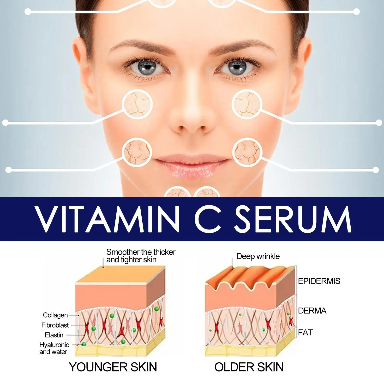 Vitamin C Essence - Firming & Brightening Anti-Wrinkle Formula 7 HOA02 A018 30 WH1 008