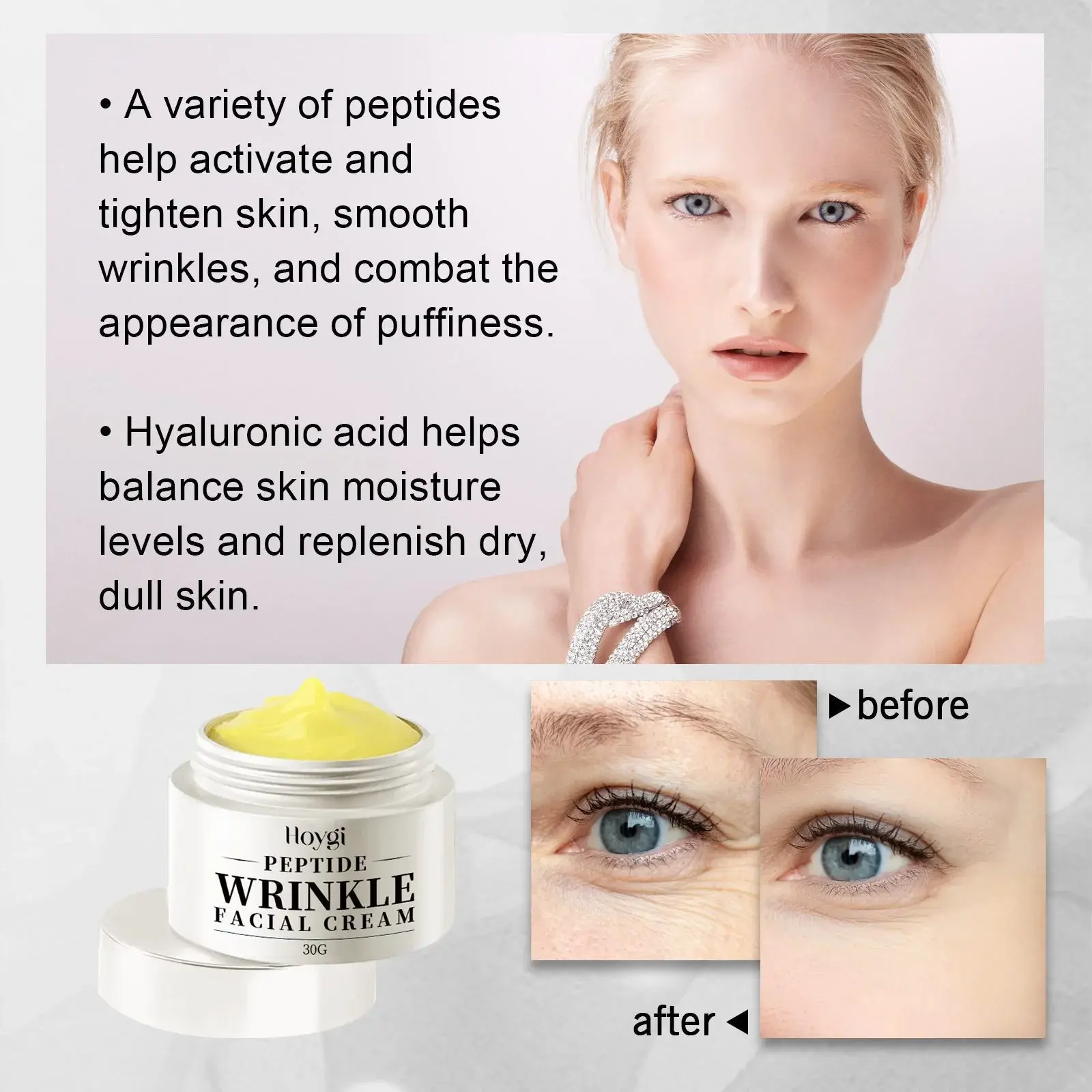 Anti-Wrinkle Firming Cream - Hydrating Formula for Fine Lines 5 HOA02 A035 30 WH1 006