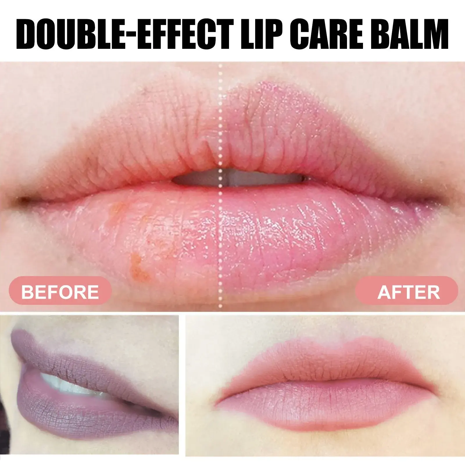 Double Effect Lip Balm Moisturizing & Exfoliating Treatment - Hoygi 9 HOA02 A046 9 PK1 1735203653015