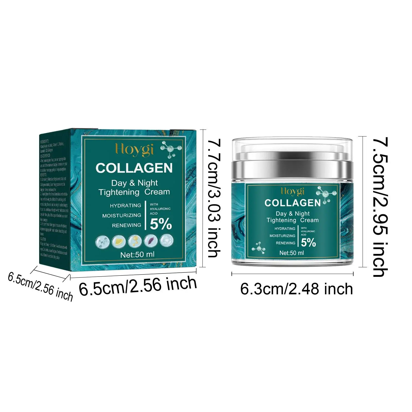 Collagen Face Cream - Firming & Brightening Moisturizer - Hoygi 1 HOA02 A055 50 GN1 1003