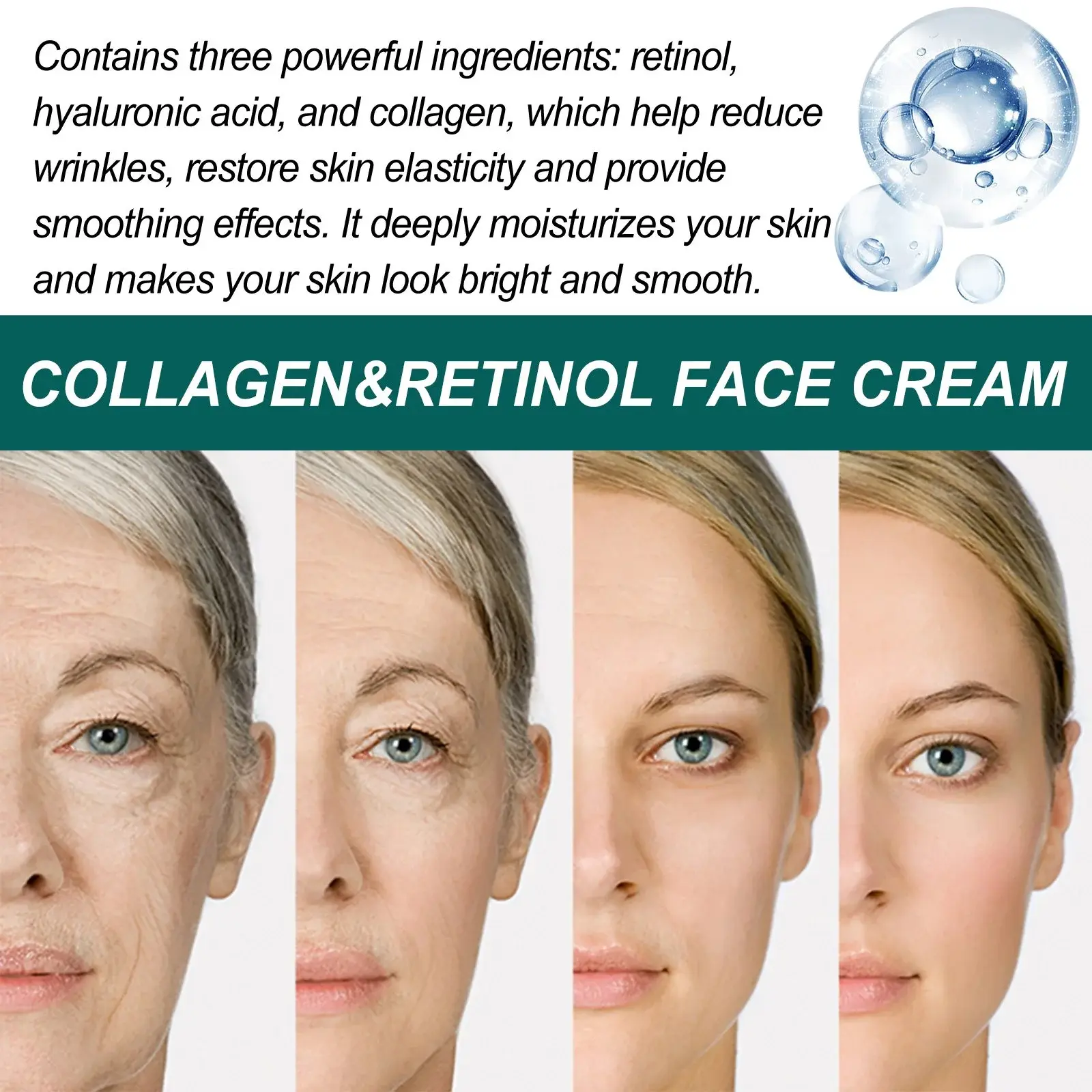 Collagen Retinol Moisturizer - Anti-Aging Face and Neck Cream 5 HOA02 A060 50 WH1 1014