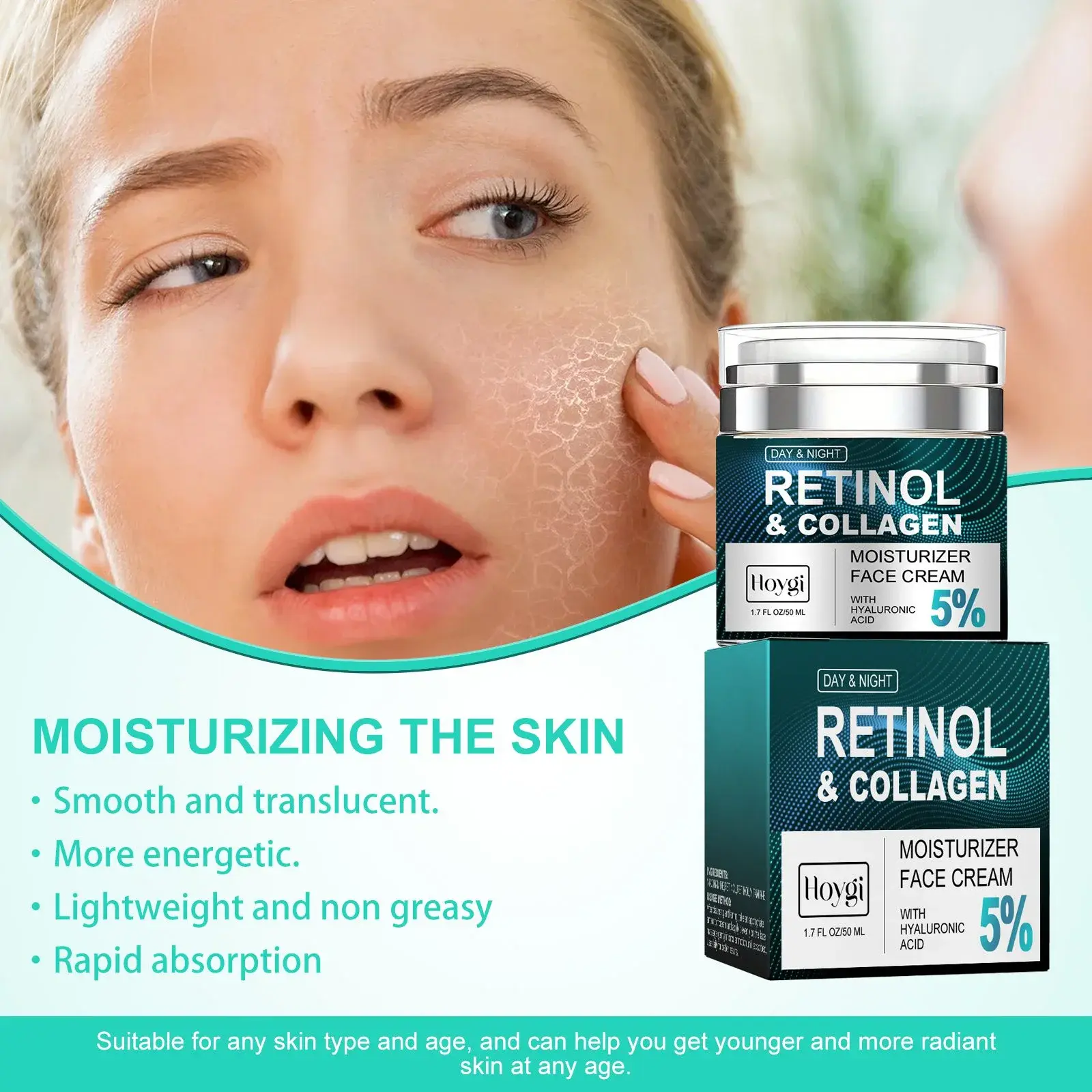 Retinol Cream for Brightening & Firming Hoygi Collagen Care 5 HOA02 A062 50 GN1 005