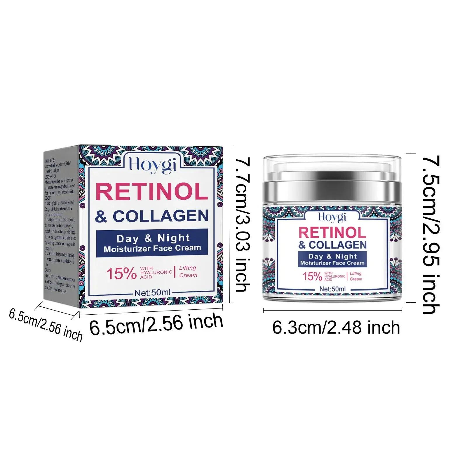 Collagen & Retinol Cream for Fine Lines & Firming - Hoygi 1 HOA02 A063 50 WH1 1003