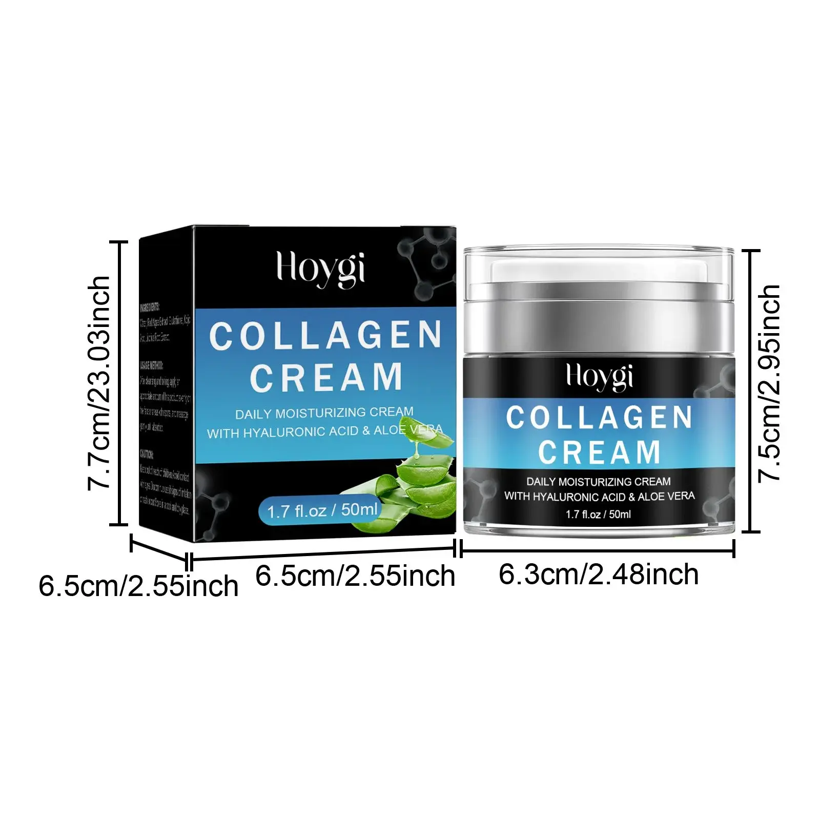 Collagen Face Cream - Hydrating Moisturizer for Fine Lines 1 HOA02 A066 50 BK1 3