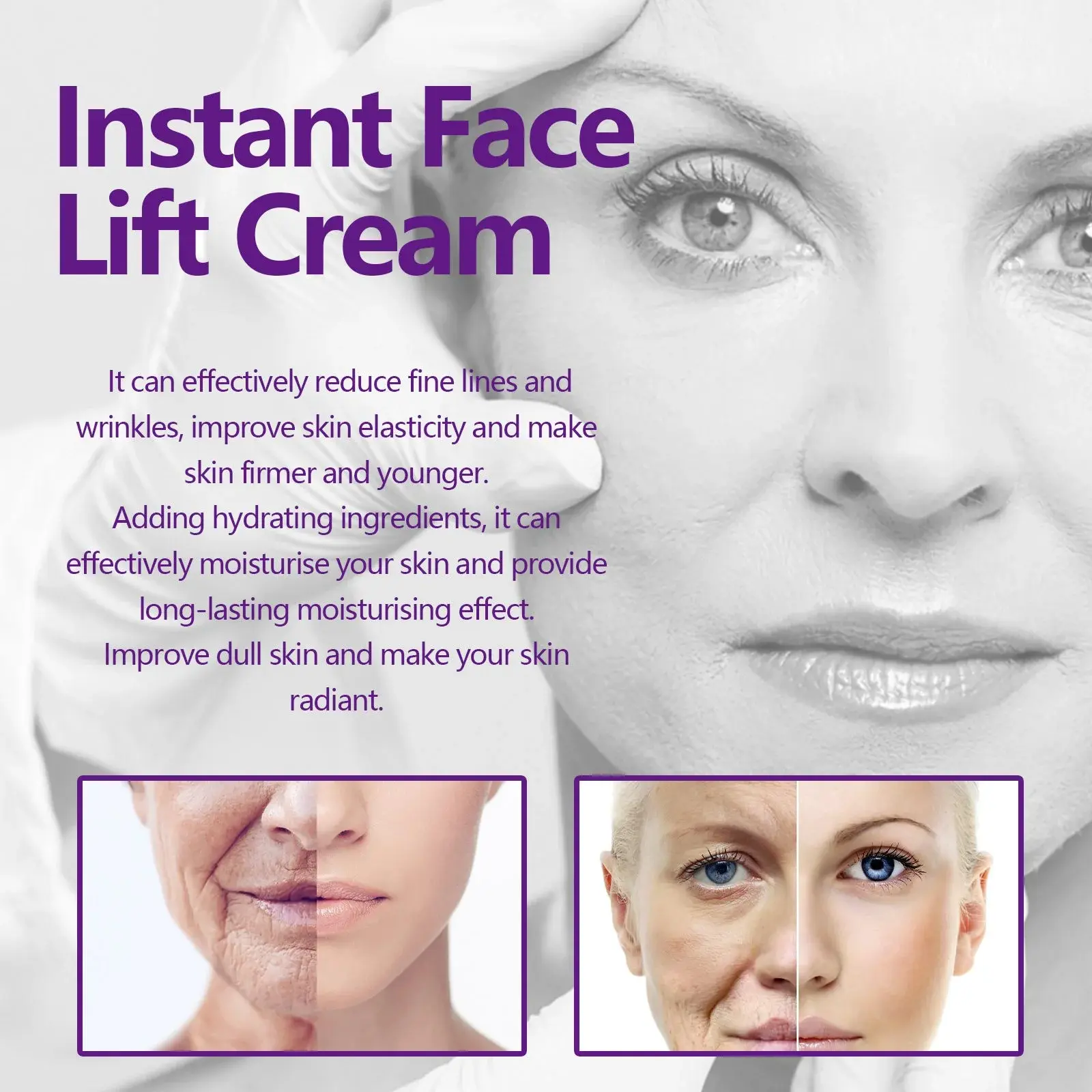 Face Lift Cream - Anti-Wrinkle & Firming Formula - Hoygi 8 HOA02 A080 30 WH1 1730431811014
