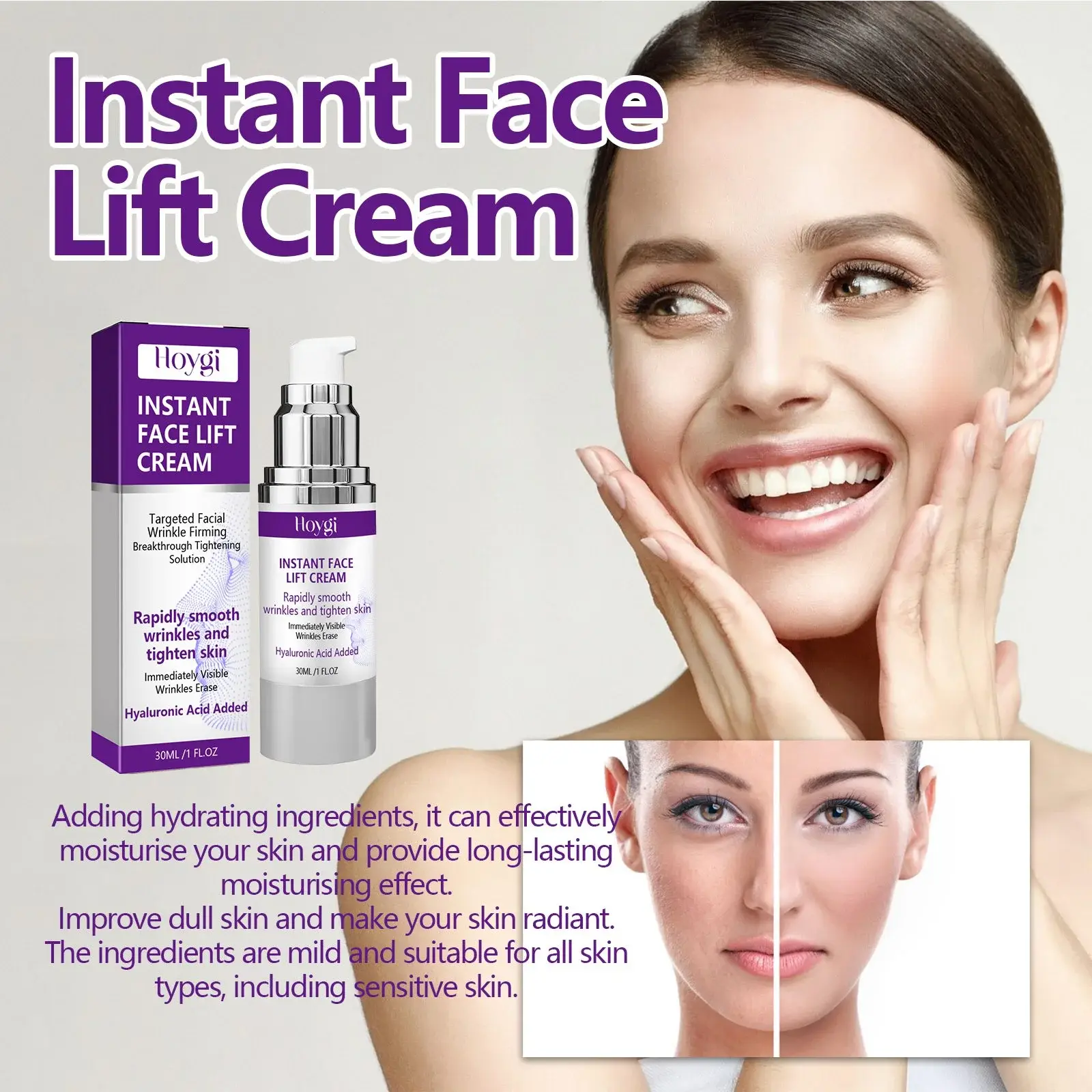 Face Lift Cream - Anti-Wrinkle & Firming Formula - Hoygi 5 HOA02 A080 30 WH1 1730431811016