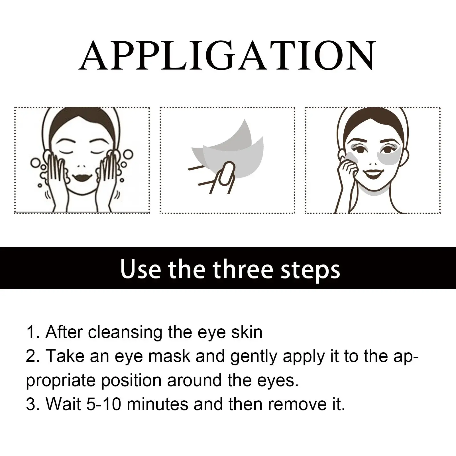 24k Gold Gel Eye Patches for Puffiness and Dark Circles 4 HOA02 A084 10 GD3 005