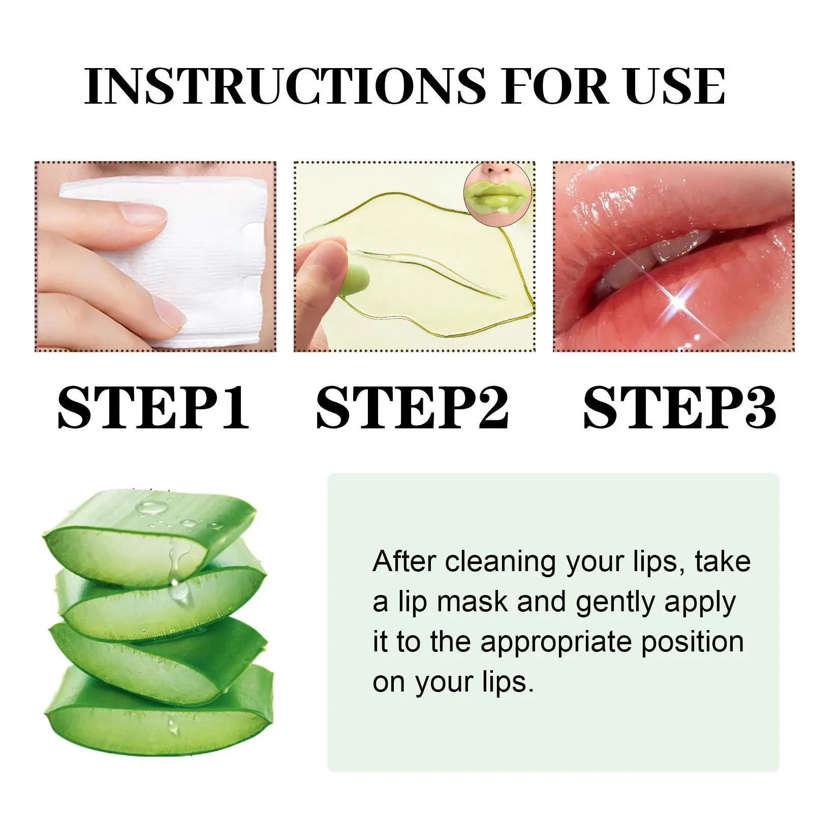 Marine Collagen & Aloe Lip Mask - Moisturizing & Exfoliating Care 4 HOA02 A084 10 GN1 005
