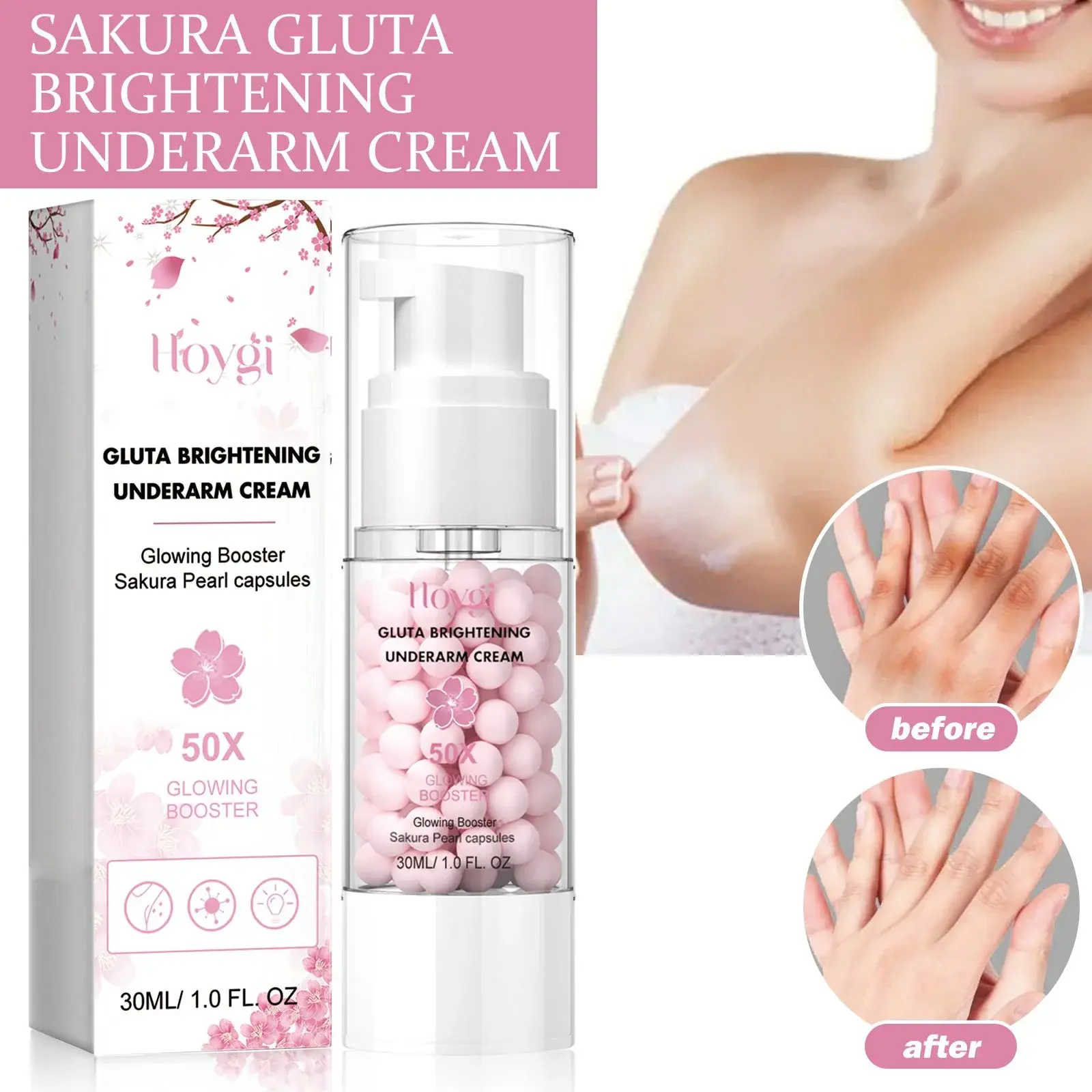 Skin Brightening Cream for Underarms & Elbows - Hoygi 2 HOA03 A008 30 WH1 003