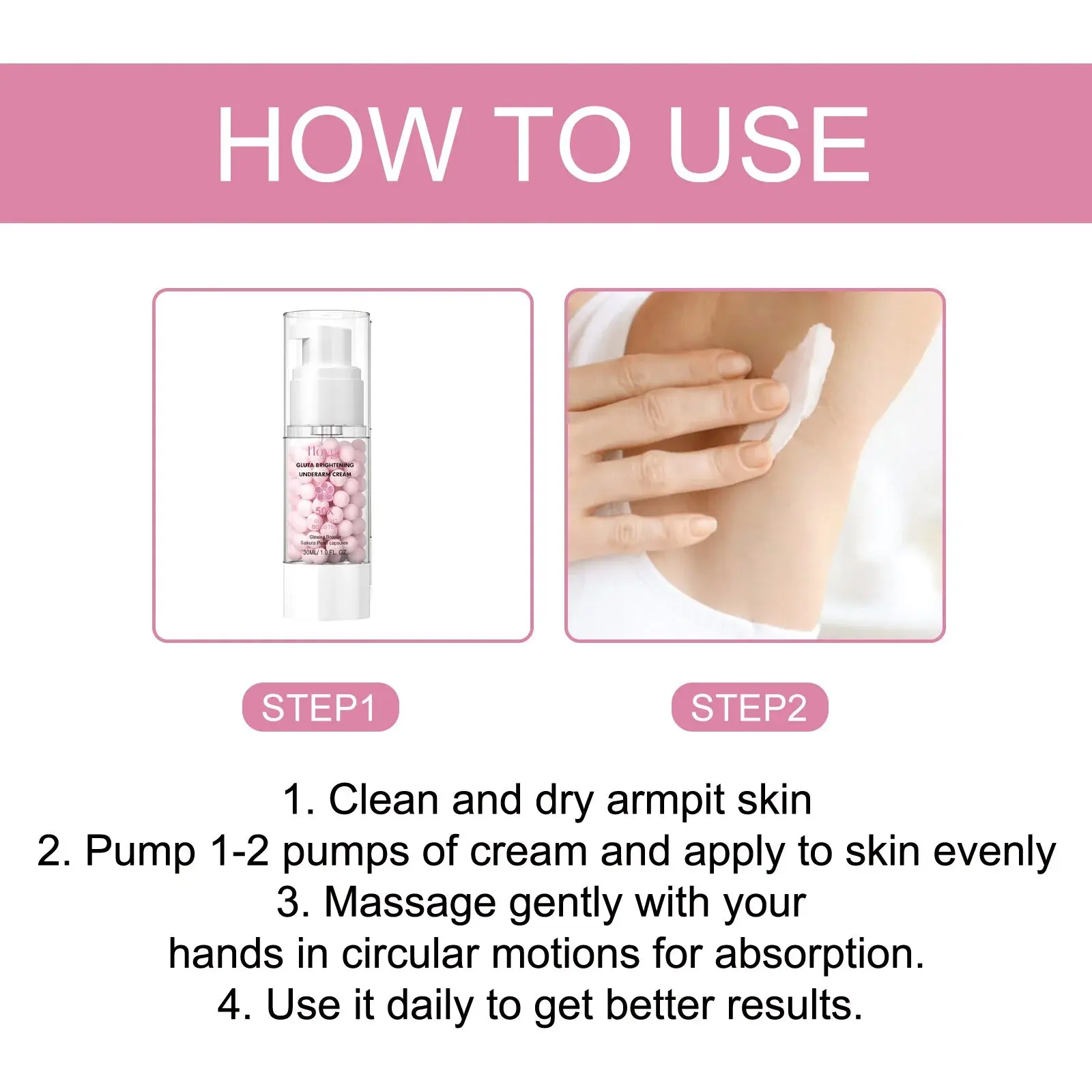 Skin Brightening Cream for Underarms & Elbows - Hoygi 4 HOA03 A008 30 WH1 005