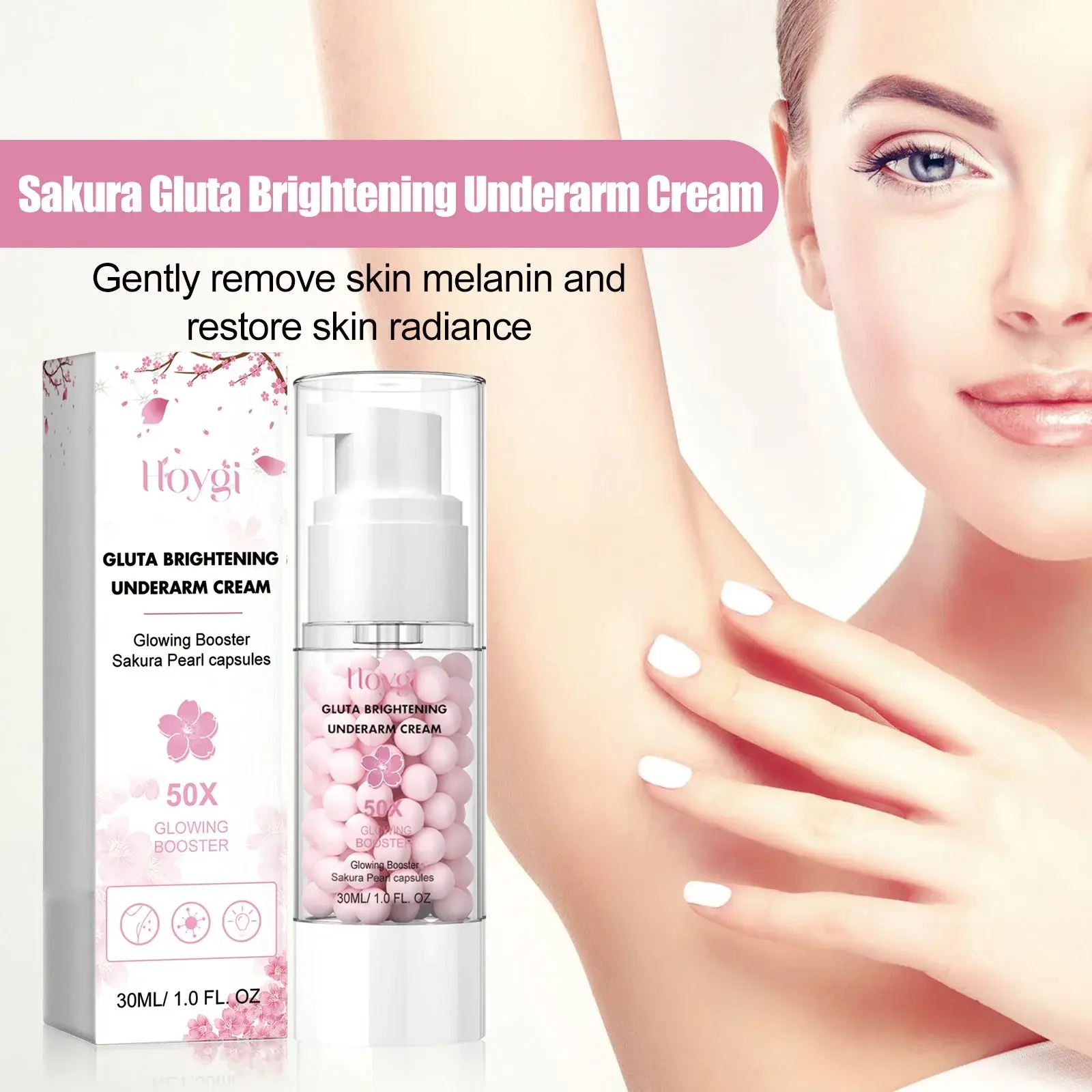 Skin Brightening Cream for Underarms & Elbows - Hoygi 8 HOA03 A008 30 WH1 009