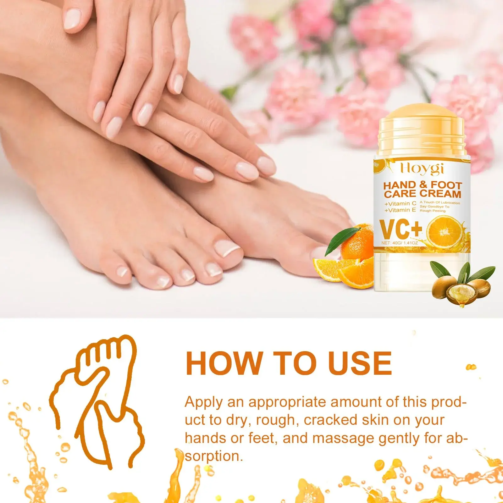 Hand and Foot Cream for Cracked Skin Repair & Moisturizing 4 HOA03 A012 40 WH1 1016