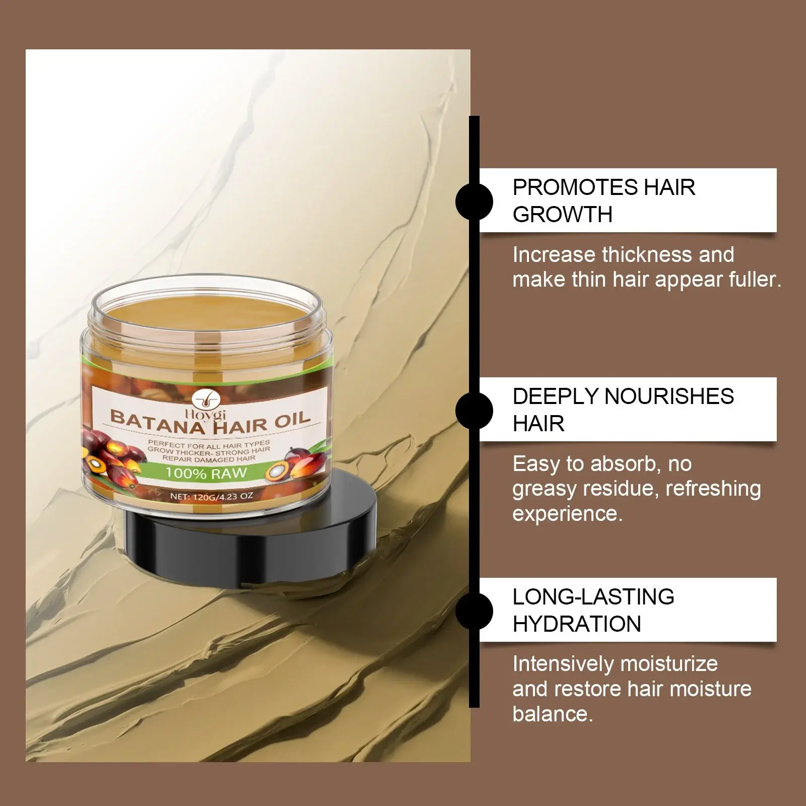 Batana Hair Oil - Nourishing Repair & Hydrating Essence 5 HOA03 A015 120 BN1 005