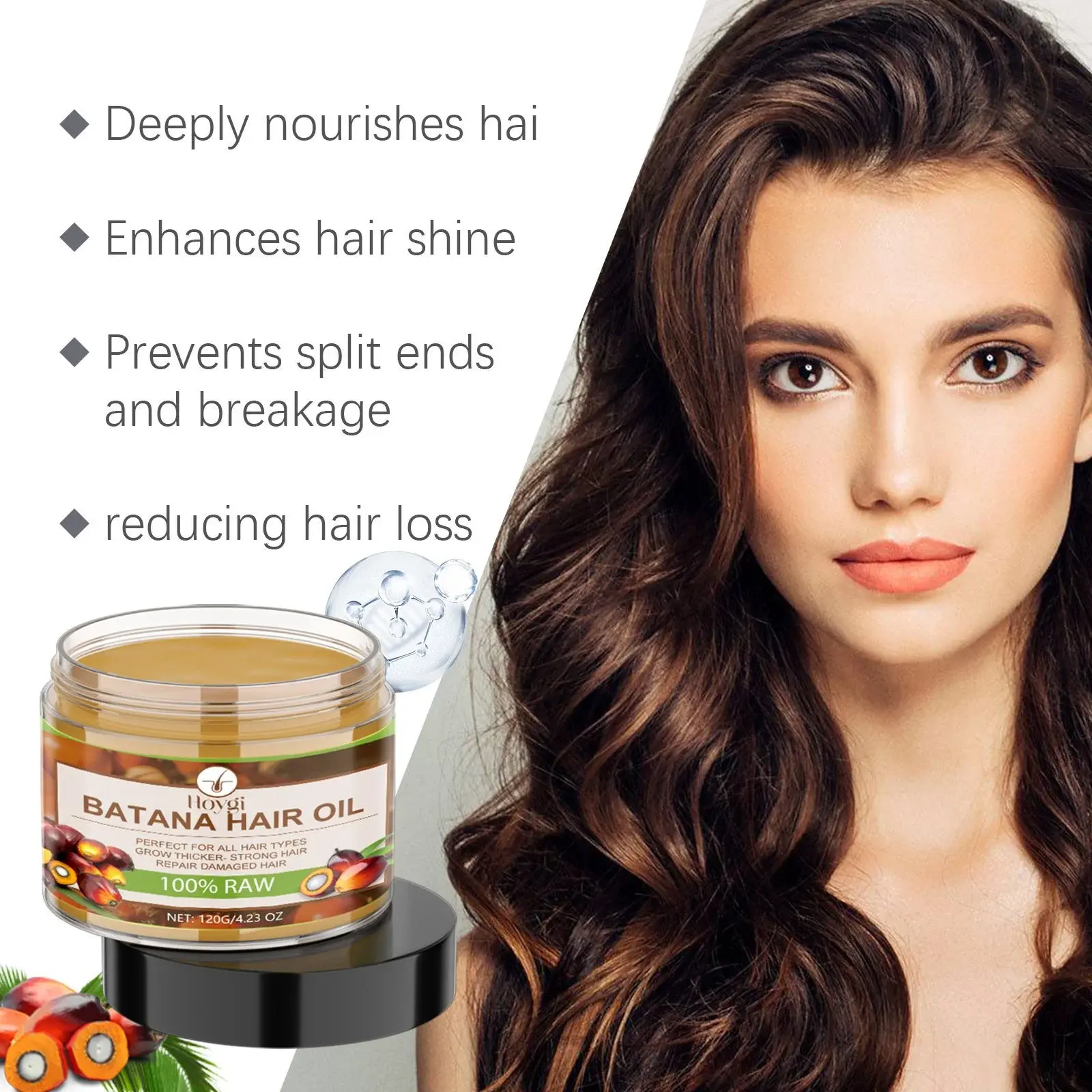 Batana Hair Oil - Nourishing Repair & Hydrating Essence 10 HOA03 A015 120 BN1 010