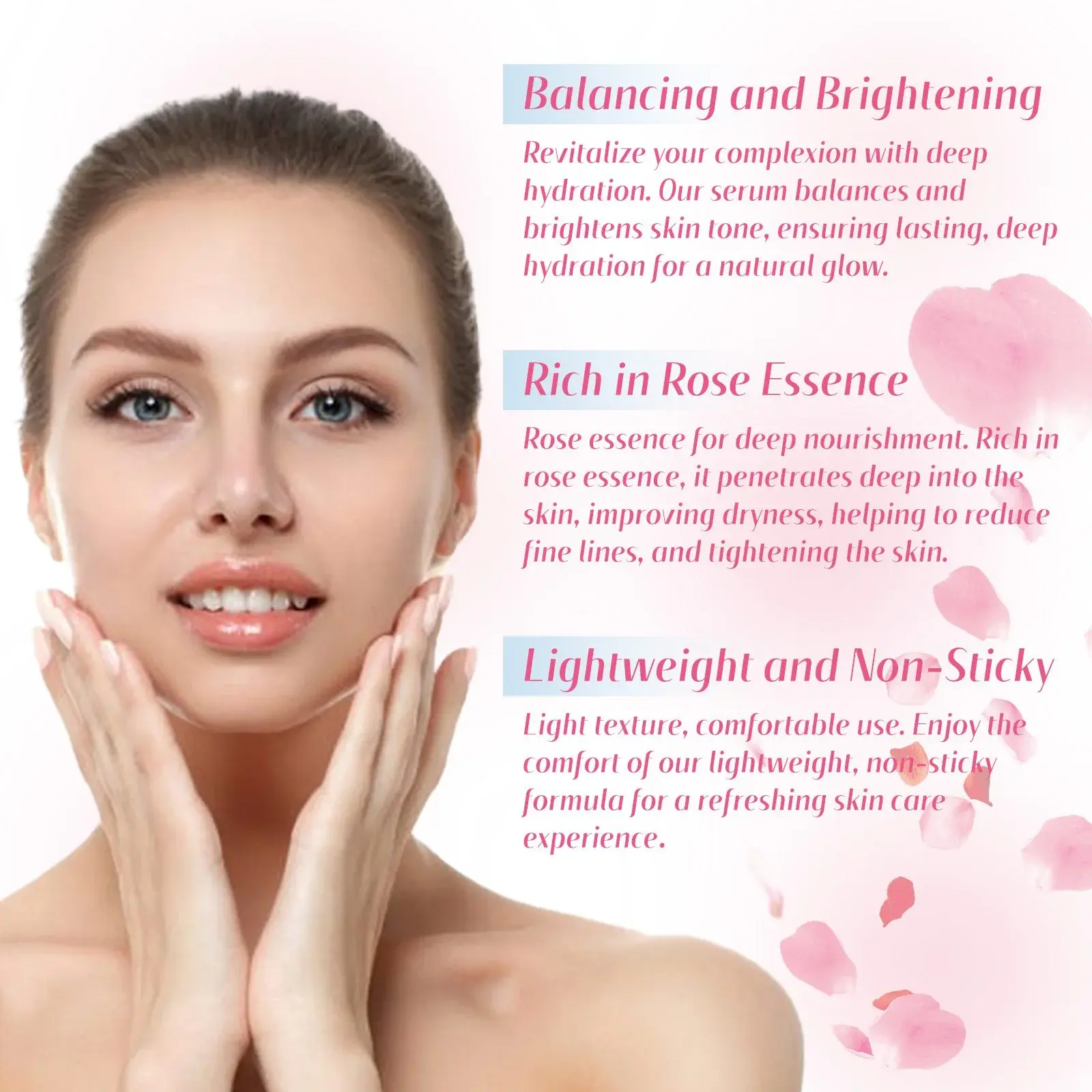 Rose & Aloe Moisturizing Facial Essence - Hydrating & Brightening 5 HOA05 A007 30 PK1 006