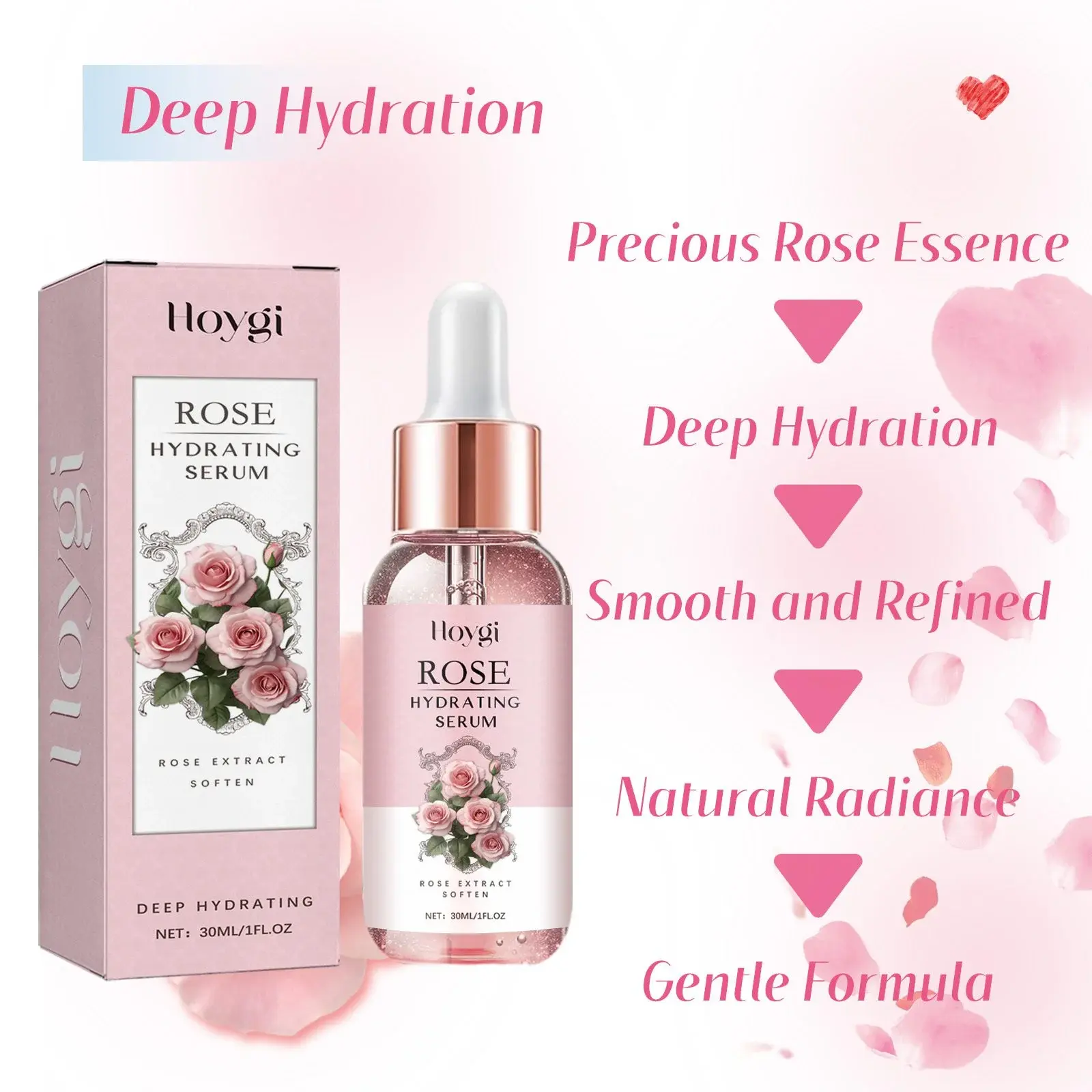 Rose & Aloe Moisturizing Facial Essence - Hydrating & Brightening 6 HOA05 A007 30 PK1 007