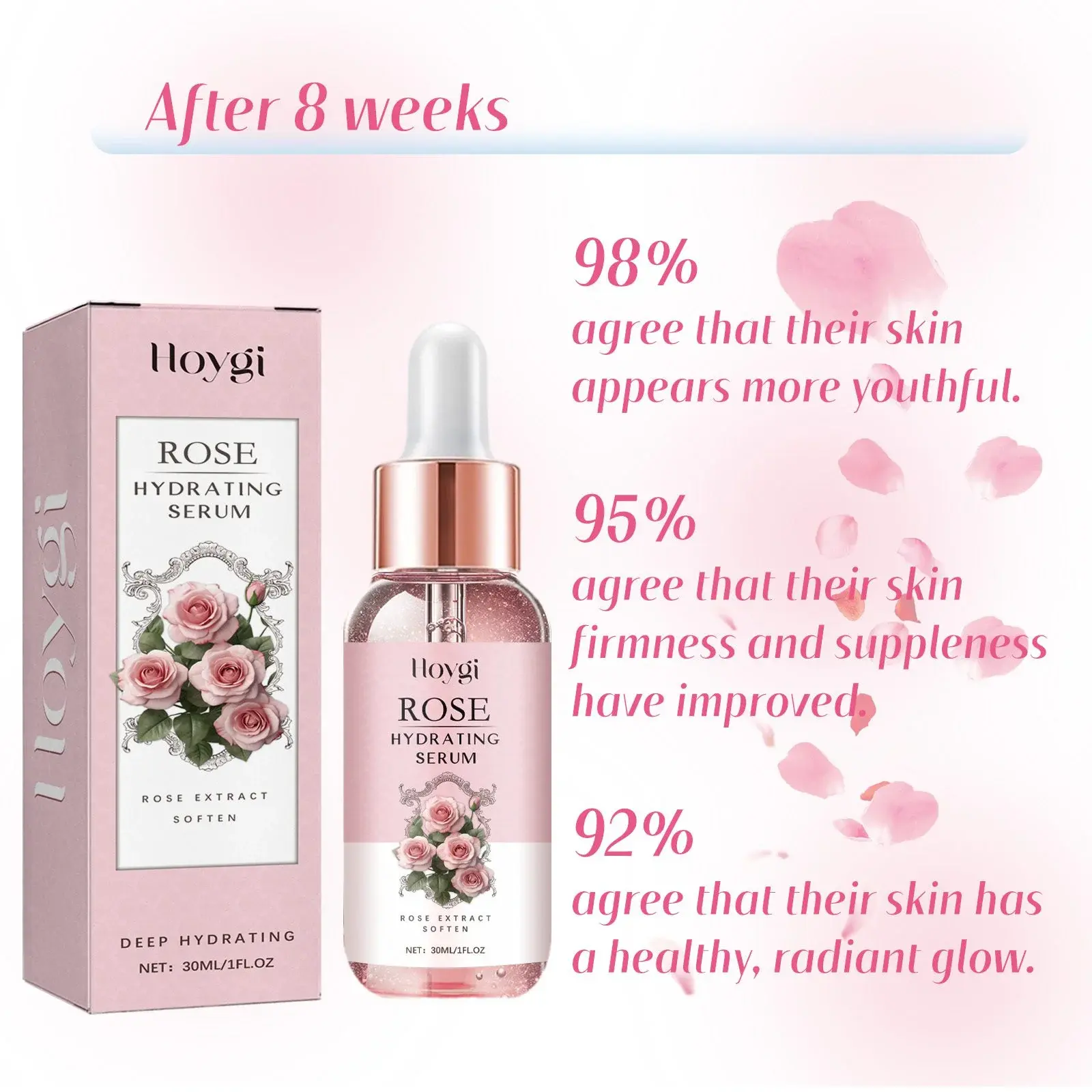 Rose & Aloe Moisturizing Facial Essence - Hydrating & Brightening 9 HOA05 A007 30 PK1 010