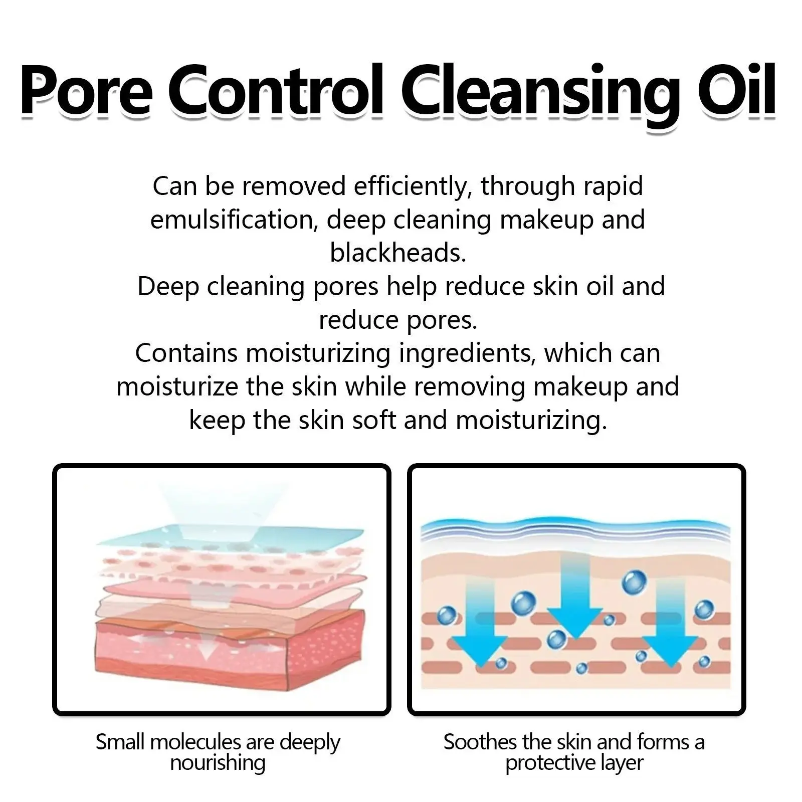 Pore Control Cleansing Oil - Deep Makeup Remover & Pore Cleanser 5 HOA05 A010 100 WH1 005