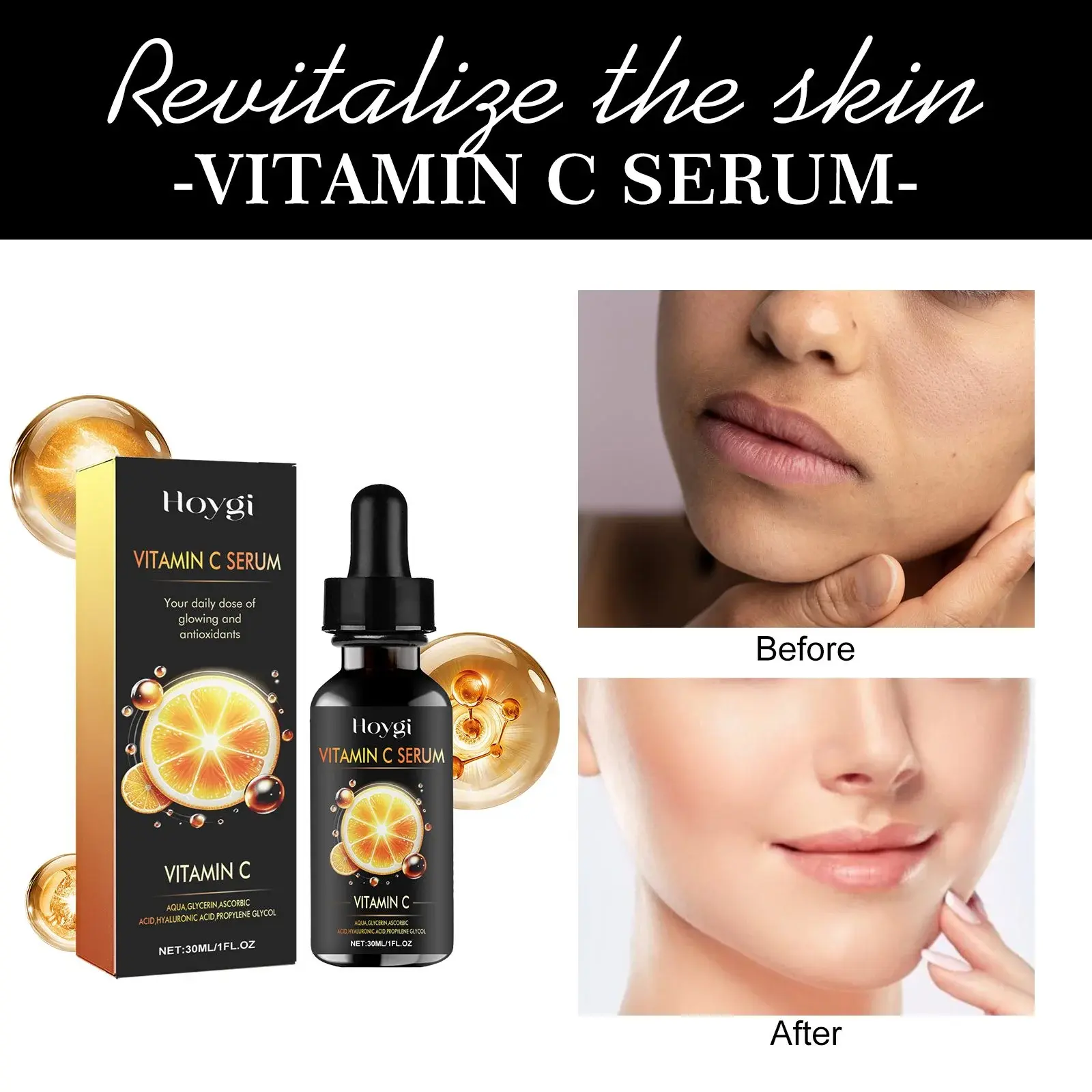 Vitamin C Serum for Brightening, Hydration & Fine Lines 7 HOA05 A015 30 BK1 007